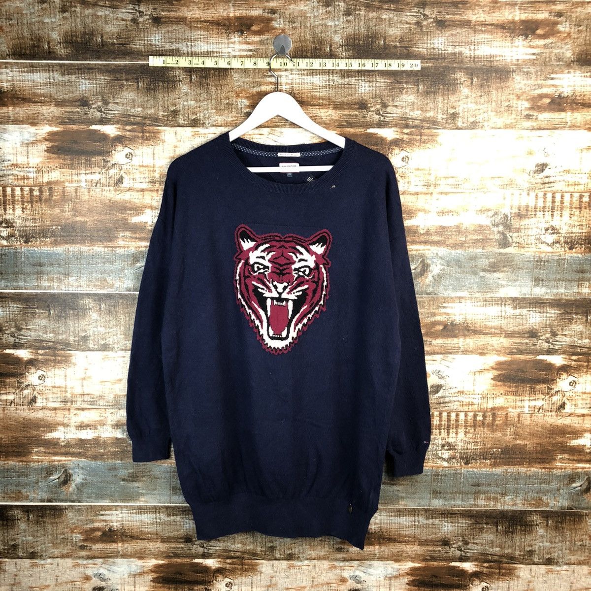 Tommy Hilfiger Tommy Hilfiger Tiger Dark Blue Knitwear sweatshirt #A1542 Size US XS / EU 42 / 0 - 1 Thumbnail