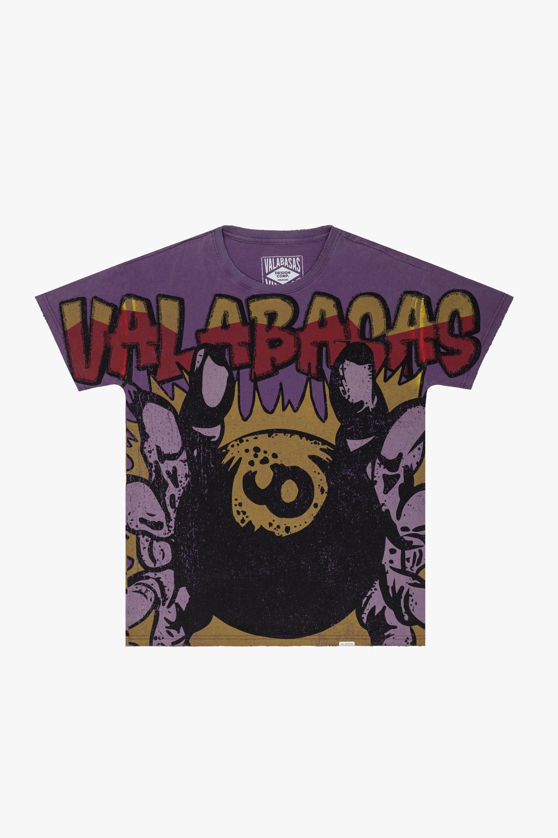 image of Valabasas Eight Ball Tee in Purple, Men's (Size Small)