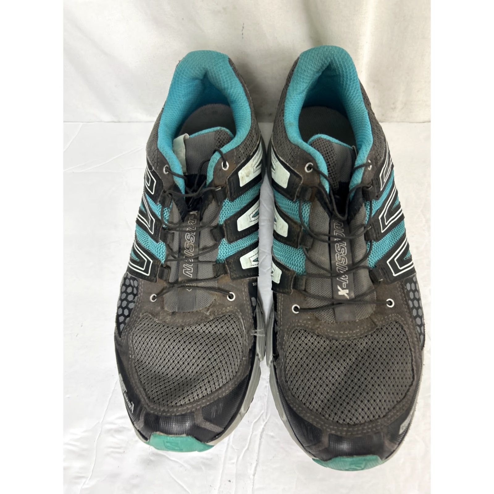 Salomon Womens Salomon X Mission 3 CS Trail Running Shoes Sneaker Women 12 Gray Black Teal Size US 11 / IT 41 - 5 Thumbnail