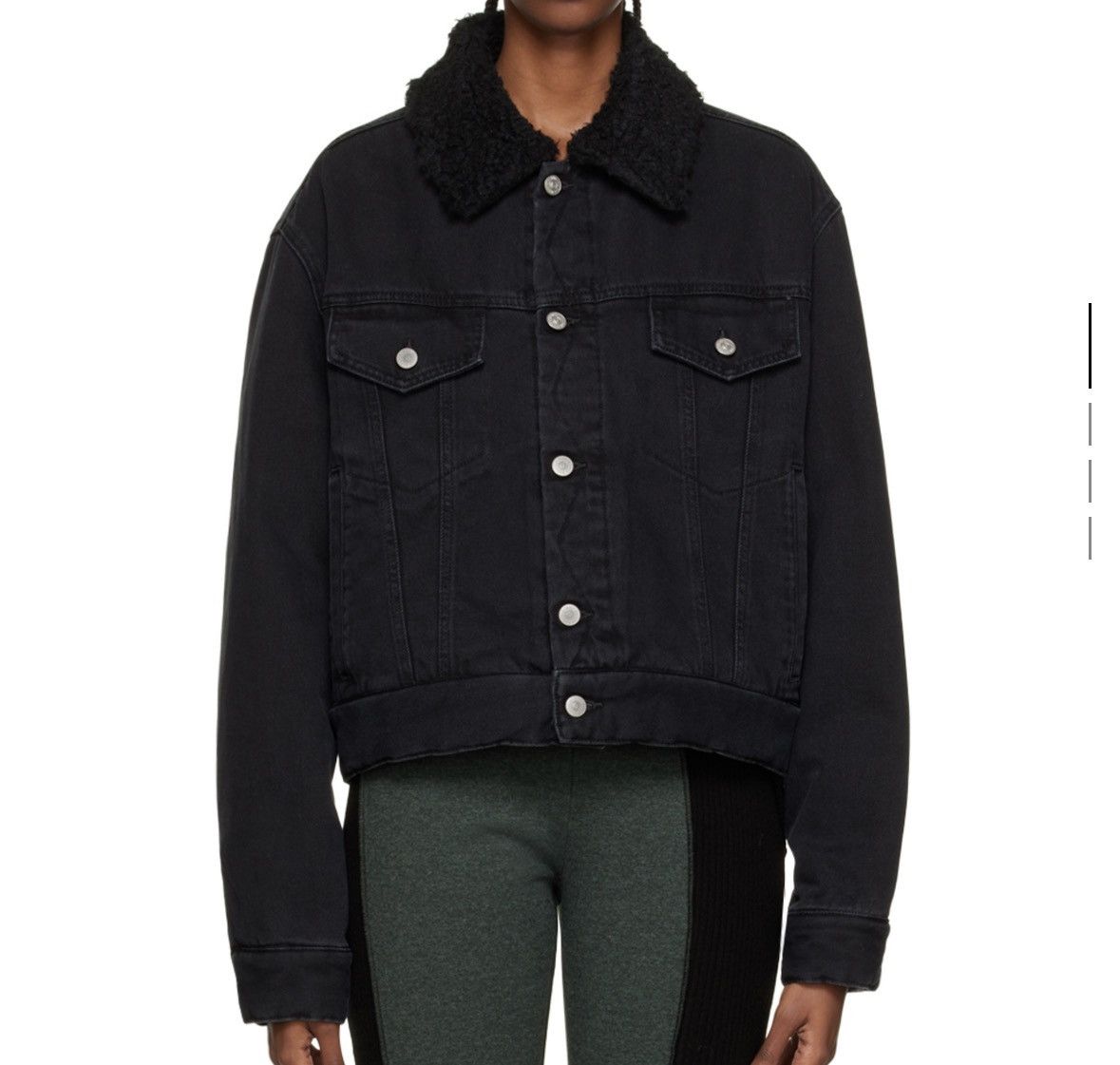 Maison Margiela MM6 faux shearling denim jacket Size US L / EU 52-54 / 3 - 7 Thumbnail