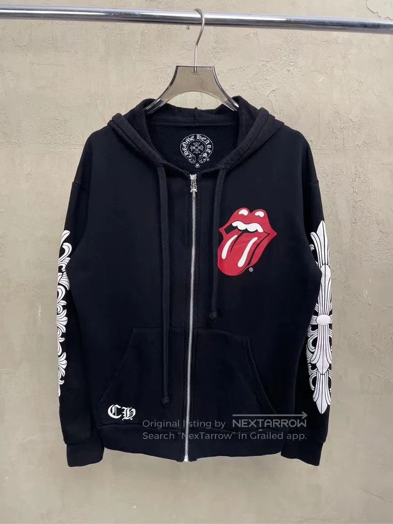 CHROME HEARTS Size M Lip horseshoe unicorn arm silver butto