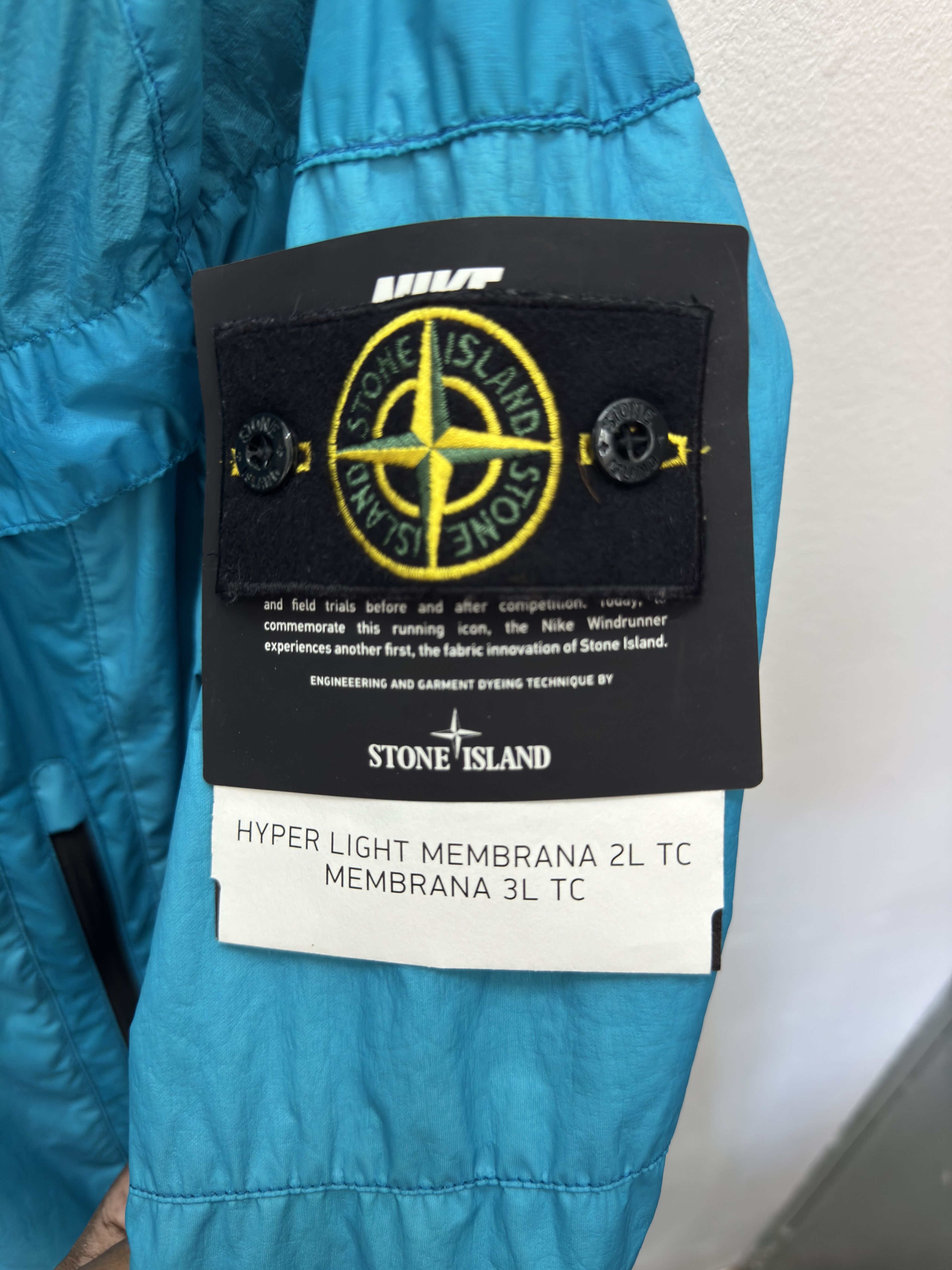 Nike × Stone Island Hyperlight Membrana Windrunner Jacket (NIKELAB) Size US S / EU 44-46 / 1 - 5 Thumbnail