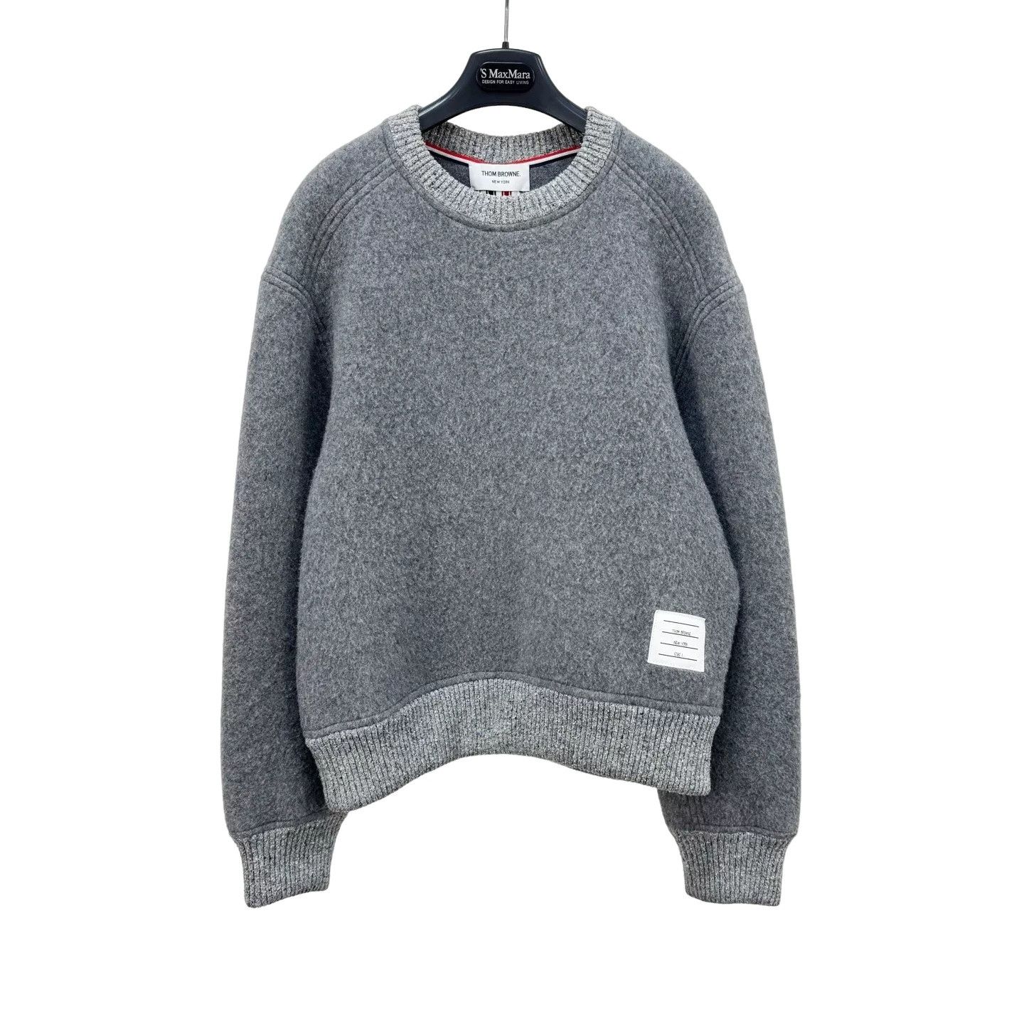 Thom Browne Thom Browne Back Stripe Wool Sweatshirt Size 1 Size US S / EU 44-46 / 1 - 1 Thumbnail