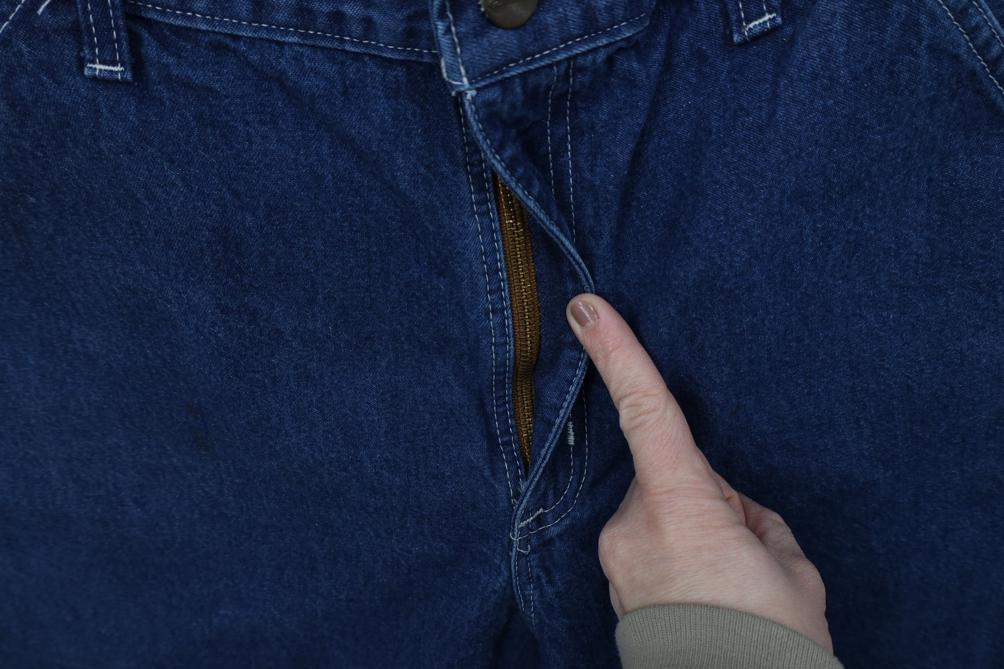 Carhartt Vintage 90s Carhartt Wide Leg Dungaree Denim Jeans Blue USA Size US 34 / EU 50 - 6 Thumbnail