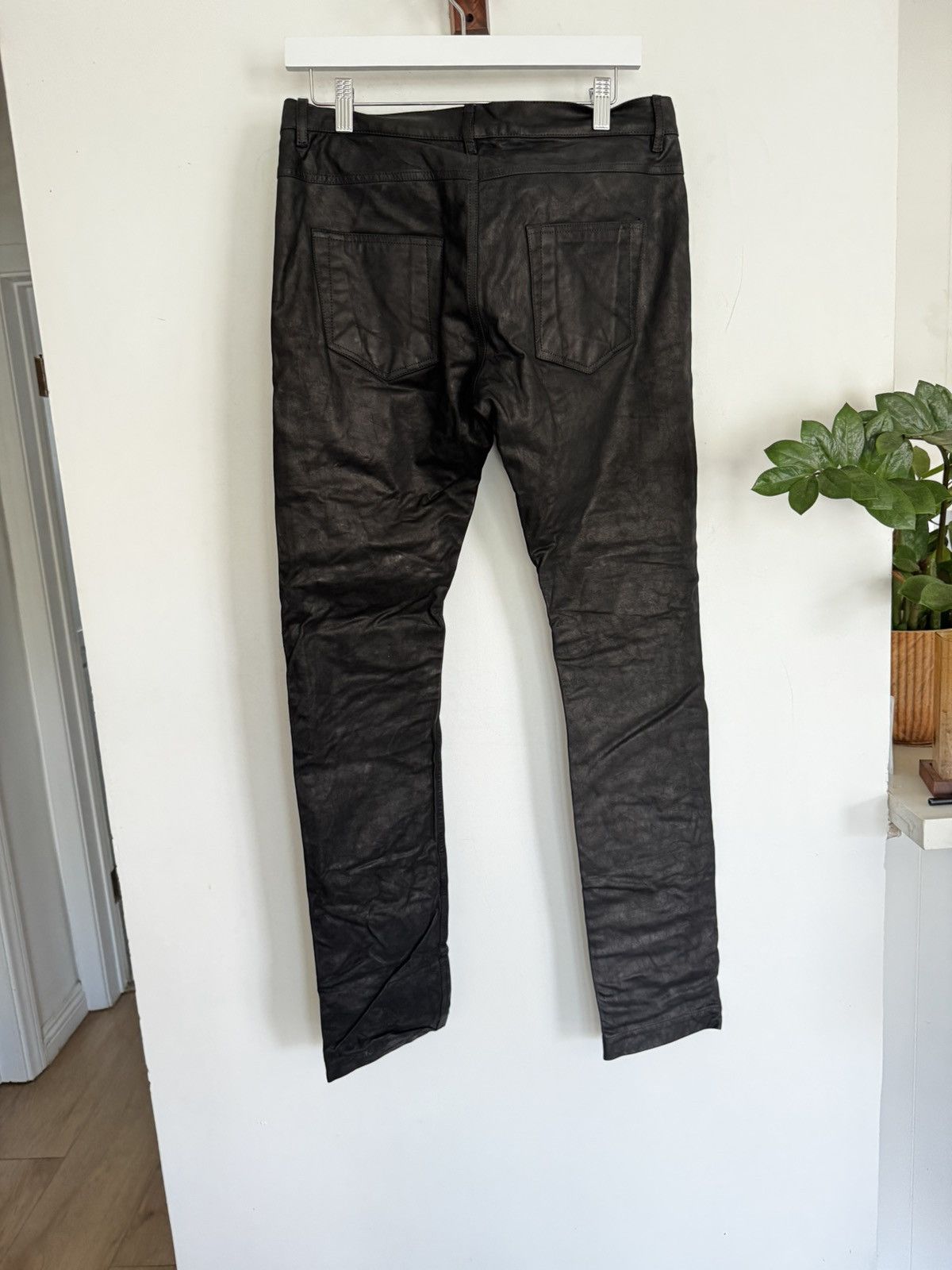Rick Owens BNWT Sphinx FW15 Leather Pants Size US 30 / EU 46 - 5 Thumbnail
