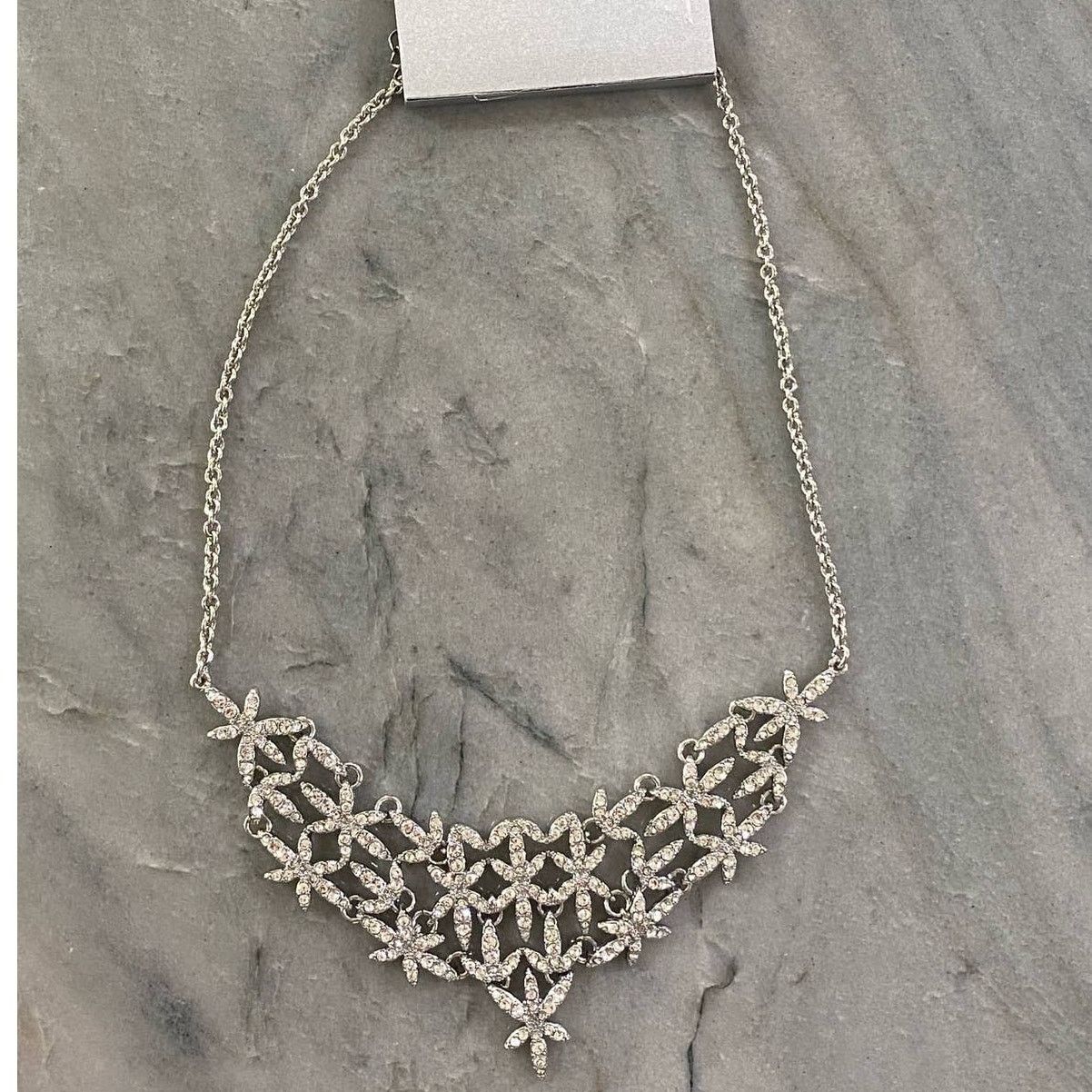 Other INC Silver-Tone Pavé Star Statement Necklace Size ONE SIZE - 2 Thumbnail