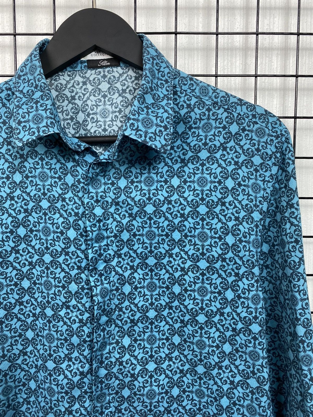 Versace Versace collection All over print shirt Men 16/42 Blue Size US L / EU 52-54 / 3 - 4 Thumbnail