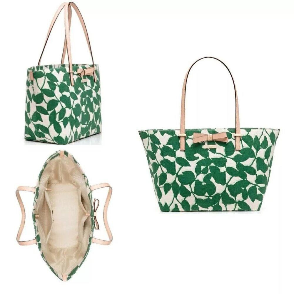 Designer Kate Spade South Poplar Street Francis Leaves Tote - NWOT Size ONE SIZE - 2 Thumbnail