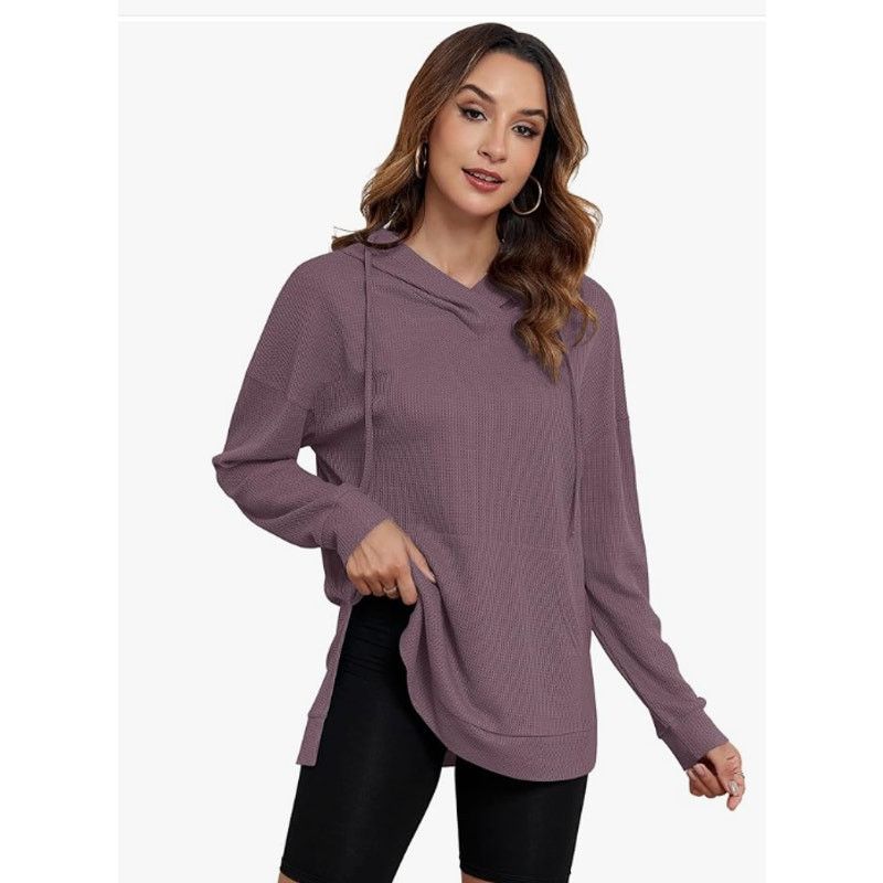 The Unbranded Brand Women's Sweater Mauve SIZE 2XL Polyester/Spandex Size XXL / US 16-18 / IT 52-54 - 4 Thumbnail