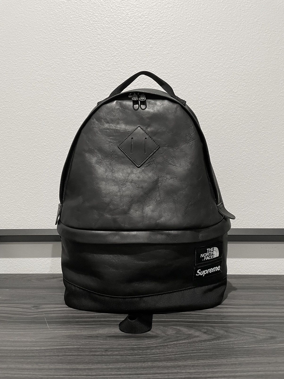 Supreme FW17 Supreme x The North Face Leather Day Pack backpack bag |  Grailed