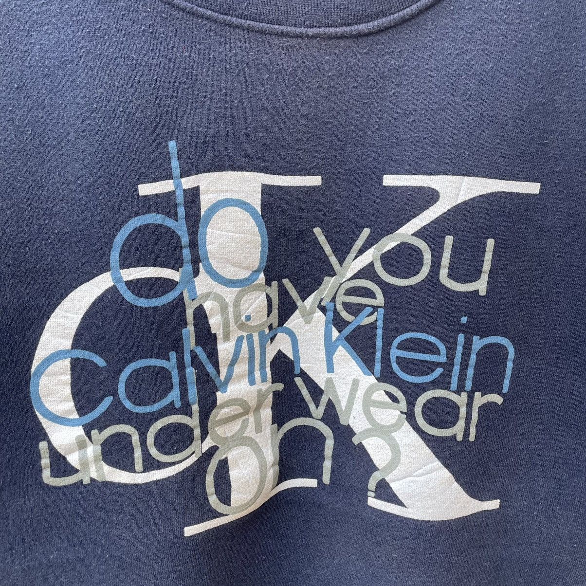 Calvin Klein 🔥Vintage Calvin Klein Underwear Big Logo Boxy Sweatshirts Size US M / EU 48-50 / 2 - 6 Thumbnail