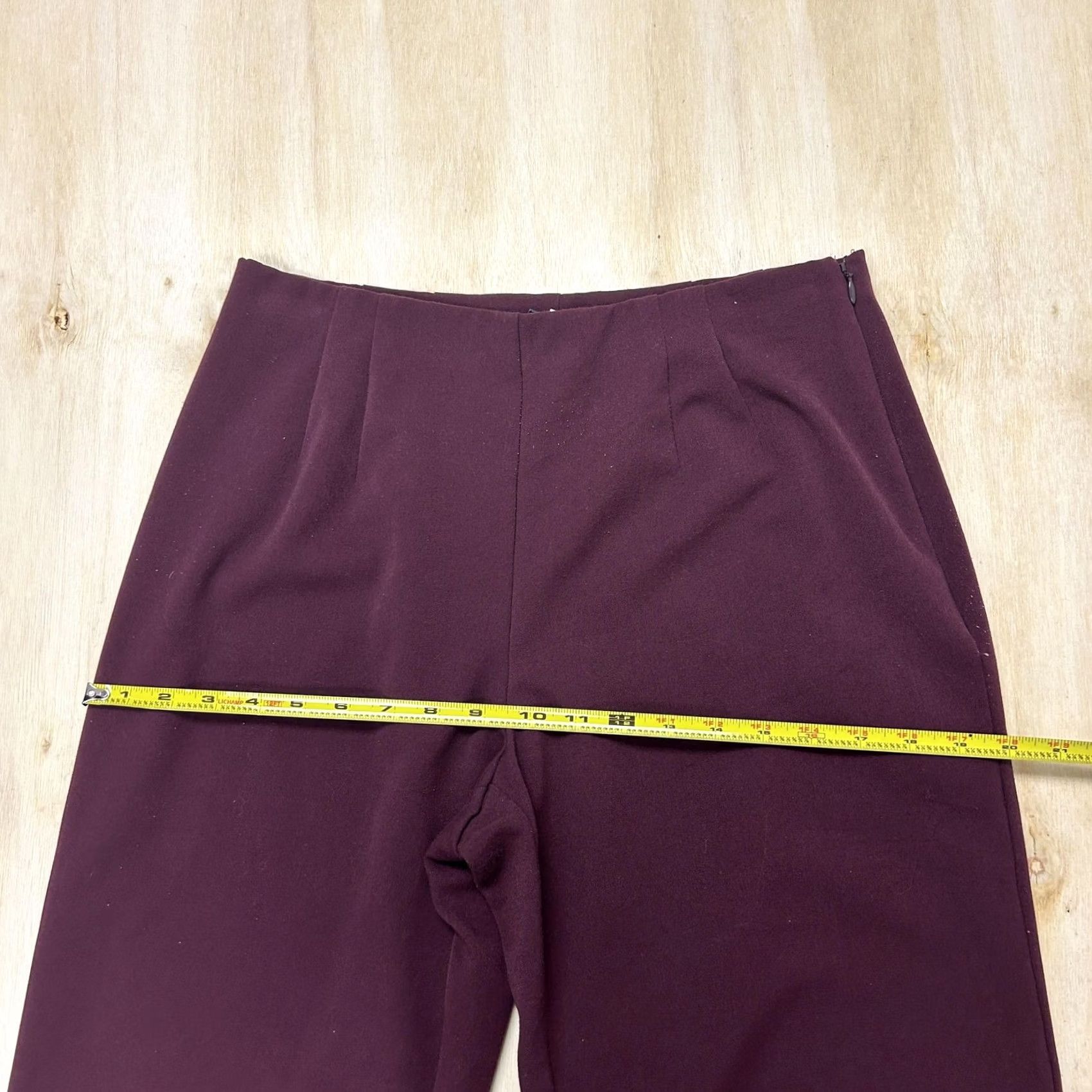 Vintage VINTAGE Fashion Bug Dress Pants Womens 10P Petite Red Twill Classic Zip Stretch Size 32" / US 10 / IT 46 - 6 Thumbnail