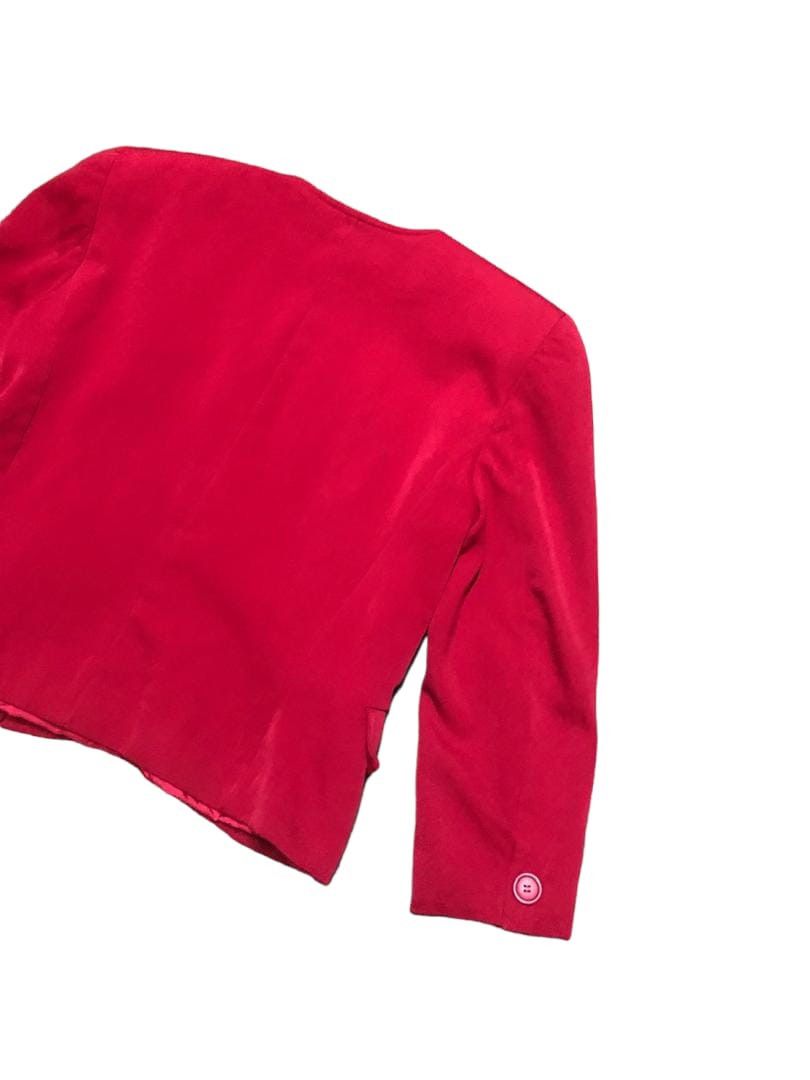 Christian Dior Monsieur Christian Dior PRET-A-PORTER Red Coat Jacket No Collar Size M / US 6-8 / IT 42-44 - 7 Thumbnail