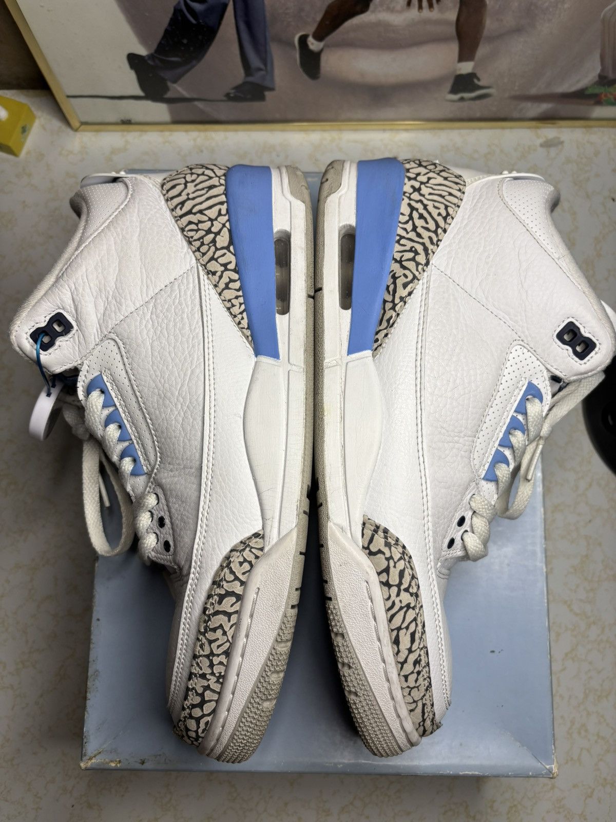 Jordan Brand Air Jordan 3 Retro UNC Size US 11.5 / EU 44-45 - 4 Thumbnail