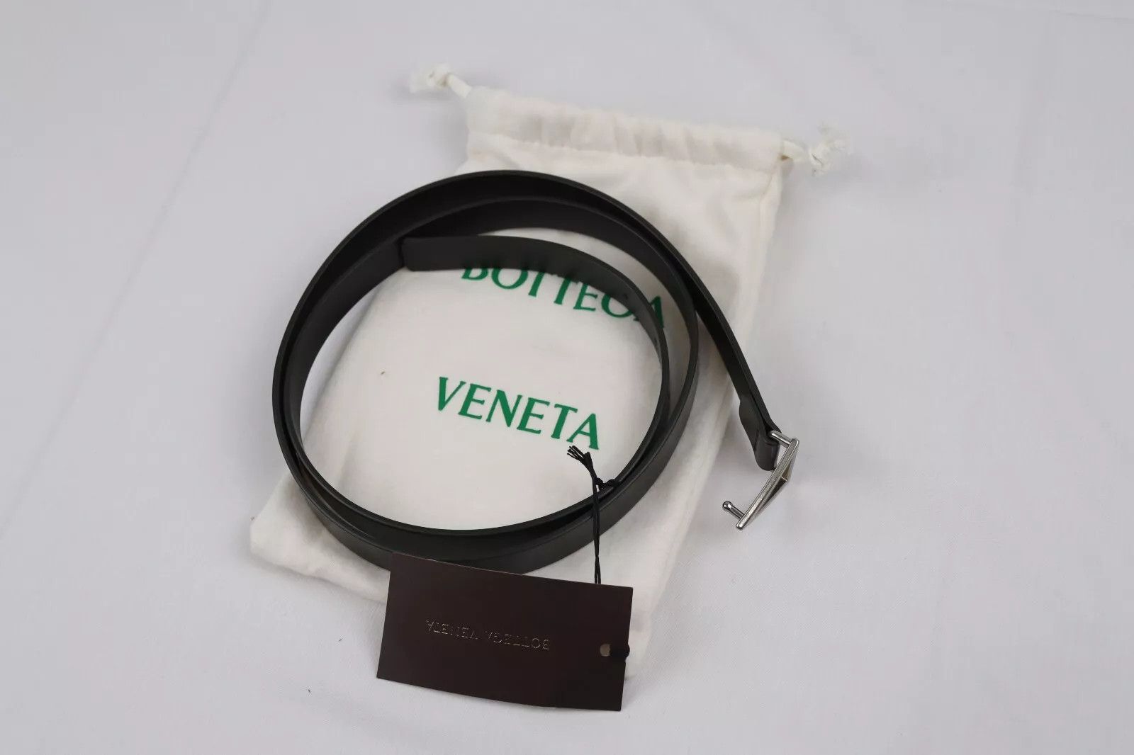 Bottega Veneta o1rshd1 Size: 105cm / Calf/Light Belt in Camping/Silver Size 40 - 1 Thumbnail