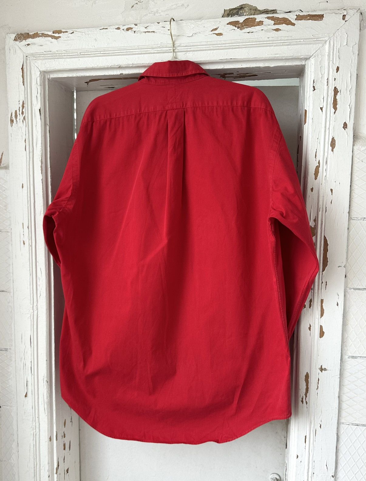 Polo Ralph Lauren × Vintage Vintage Ralph Lauren Polo Red Shirt Size US L / EU 52-54 / 3 - 6 Thumbnail