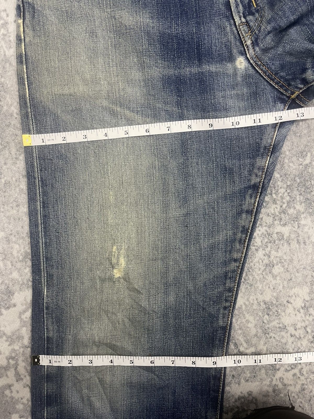 Edwin Edwin 505x Selvedge Distressed Denim Size US 33 - 18 Thumbnail