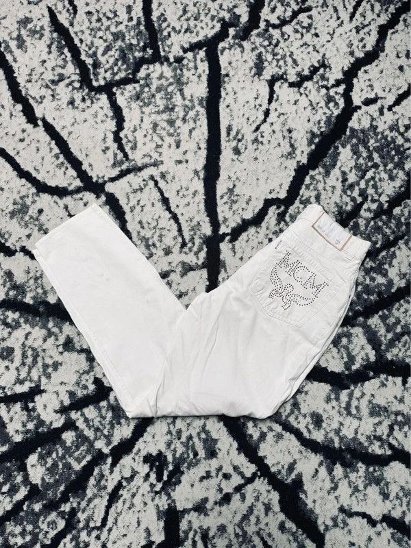 MCM Mcm jeans pants logo white gold 27 S Size 27" / US 4 / IT 40 - 2 Thumbnail