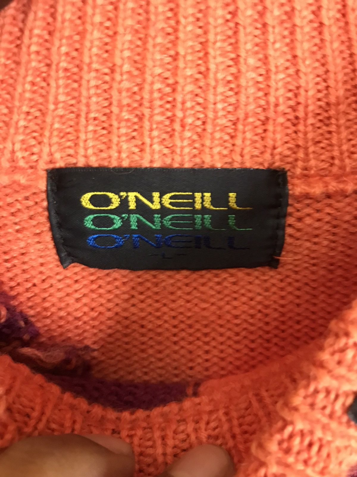 O'Neill ‼️VINTAGE ONEILL KNIT SWEATER SPELLOUT VERY RARE‼️ Size US L / EU 52-54 / 3 - 5 Thumbnail