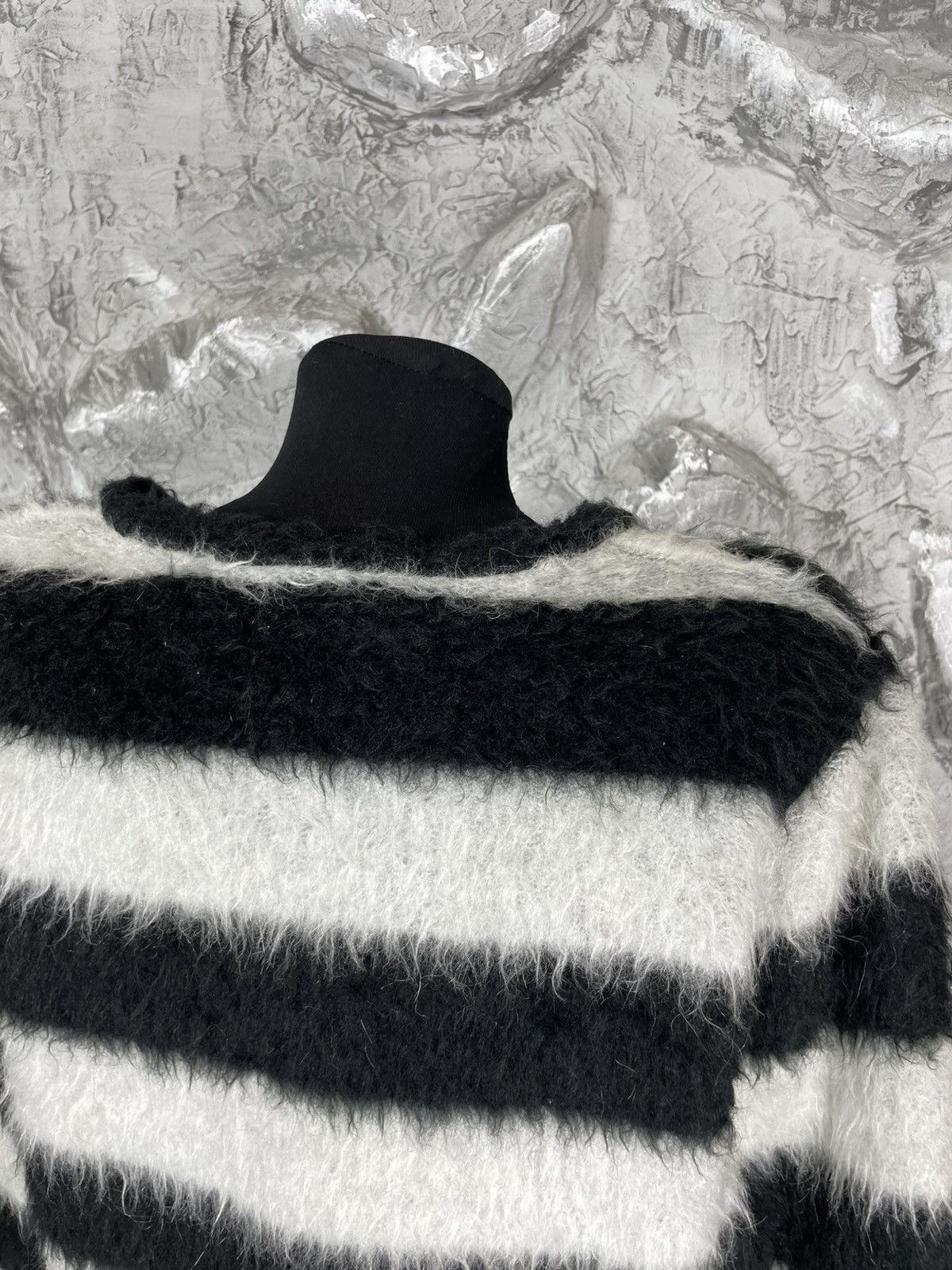 N21 N21 Striped Mohair Sweater RRP$500 Watanabe Yohji Marni Vibe Size US S / EU 44-46 / 1 - 7 Thumbnail
