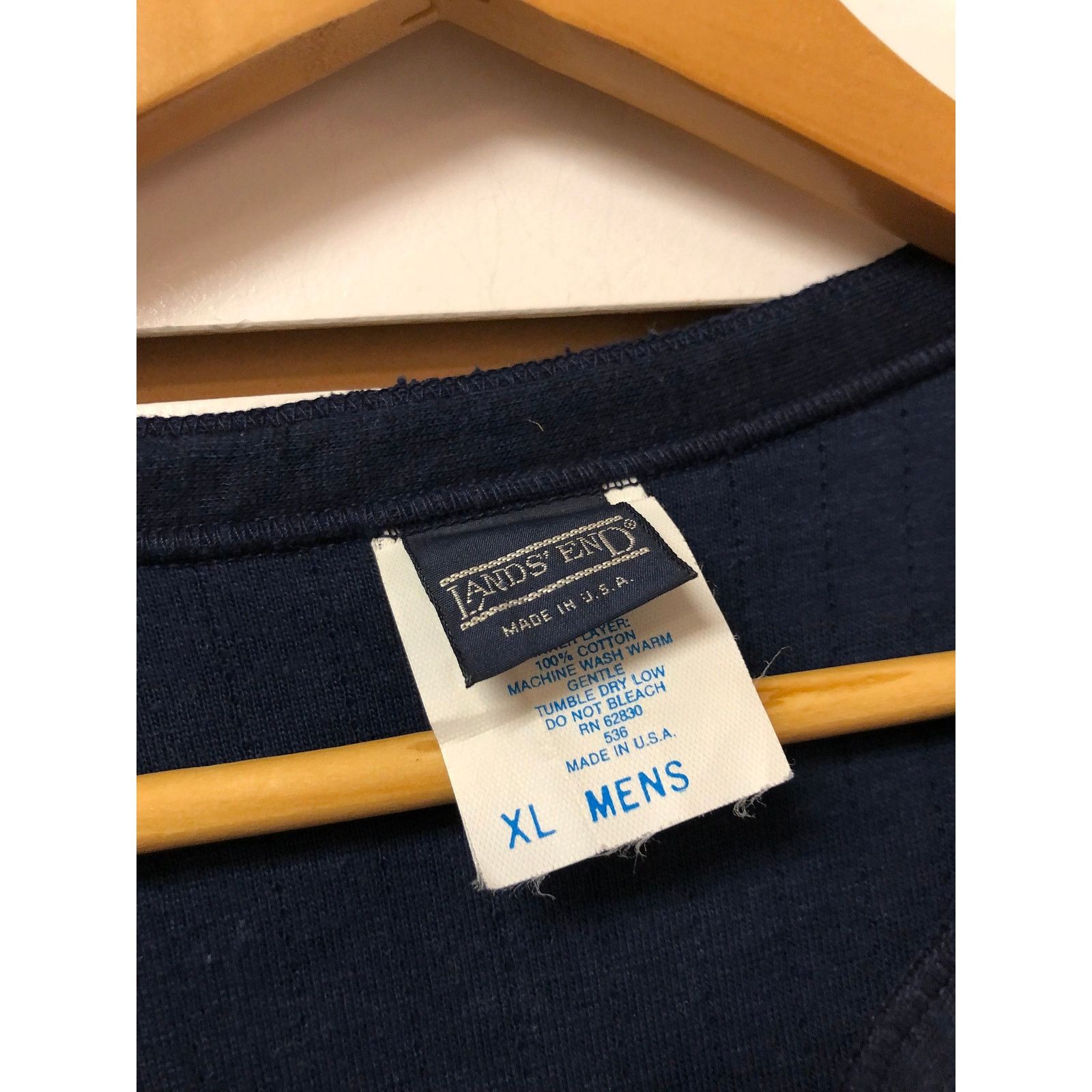 Lands' End Vintage LL Bean under Sweatshirt size XL 1990s 80s Size US XL / EU 56 / 4 - 4 Thumbnail