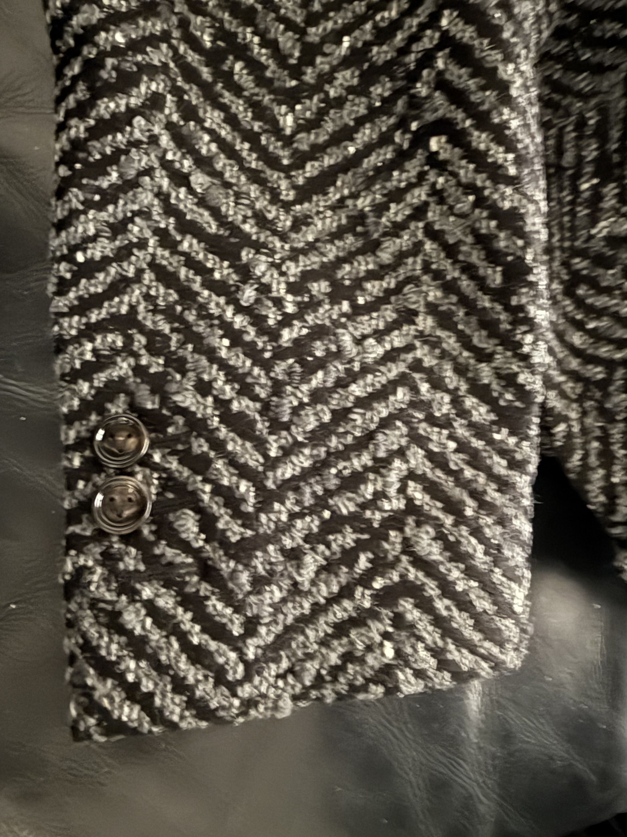 Bottega Veneta Herringbone Wool-Blend Overshirt/Jacket Size 42R - 6 Thumbnail