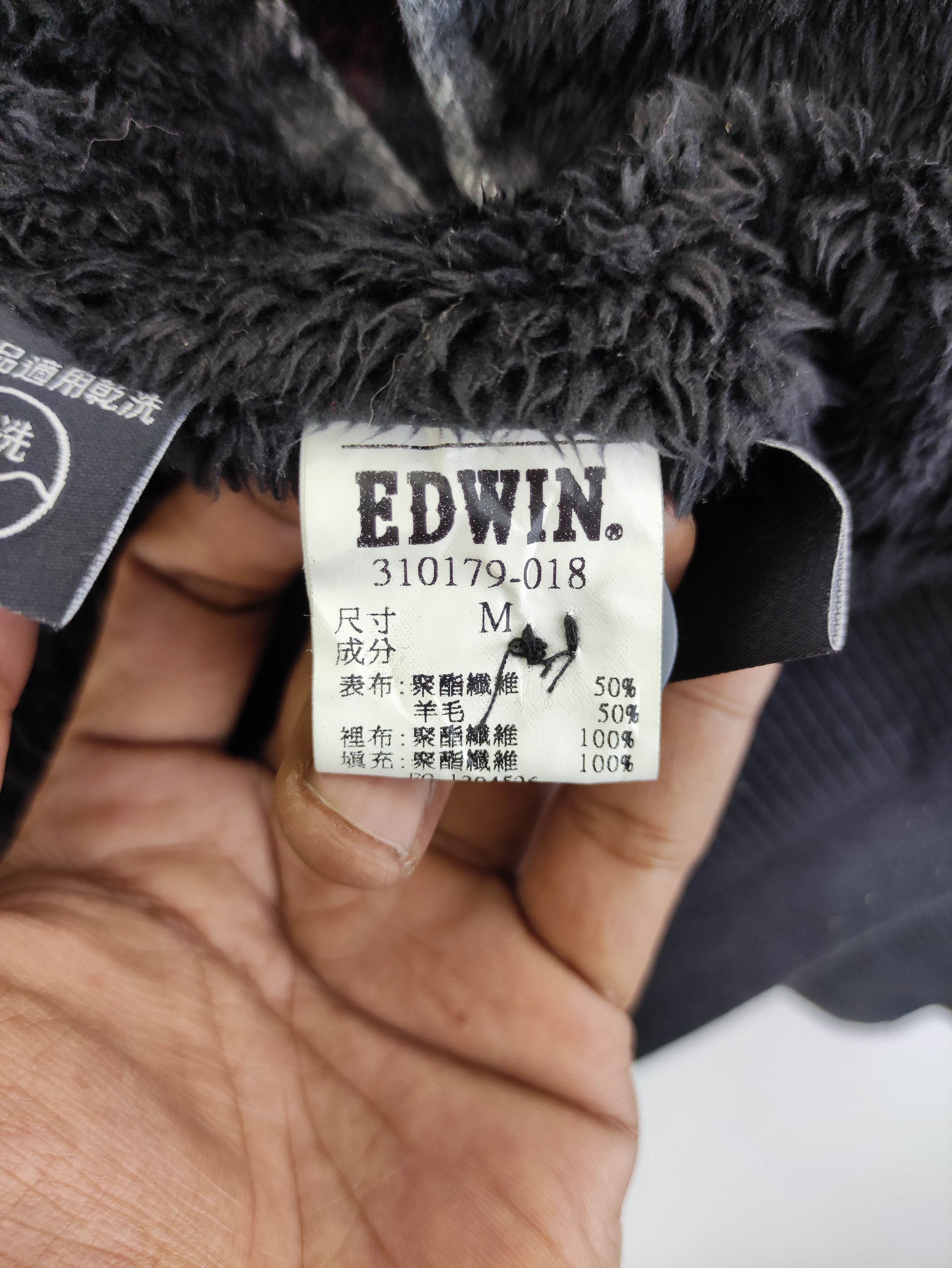 Edwin Edwin Bomber Jacket Style Wool Hoodie Lined Fleece Zipper Size US M / EU 48-50 / 2 - 5 Thumbnail