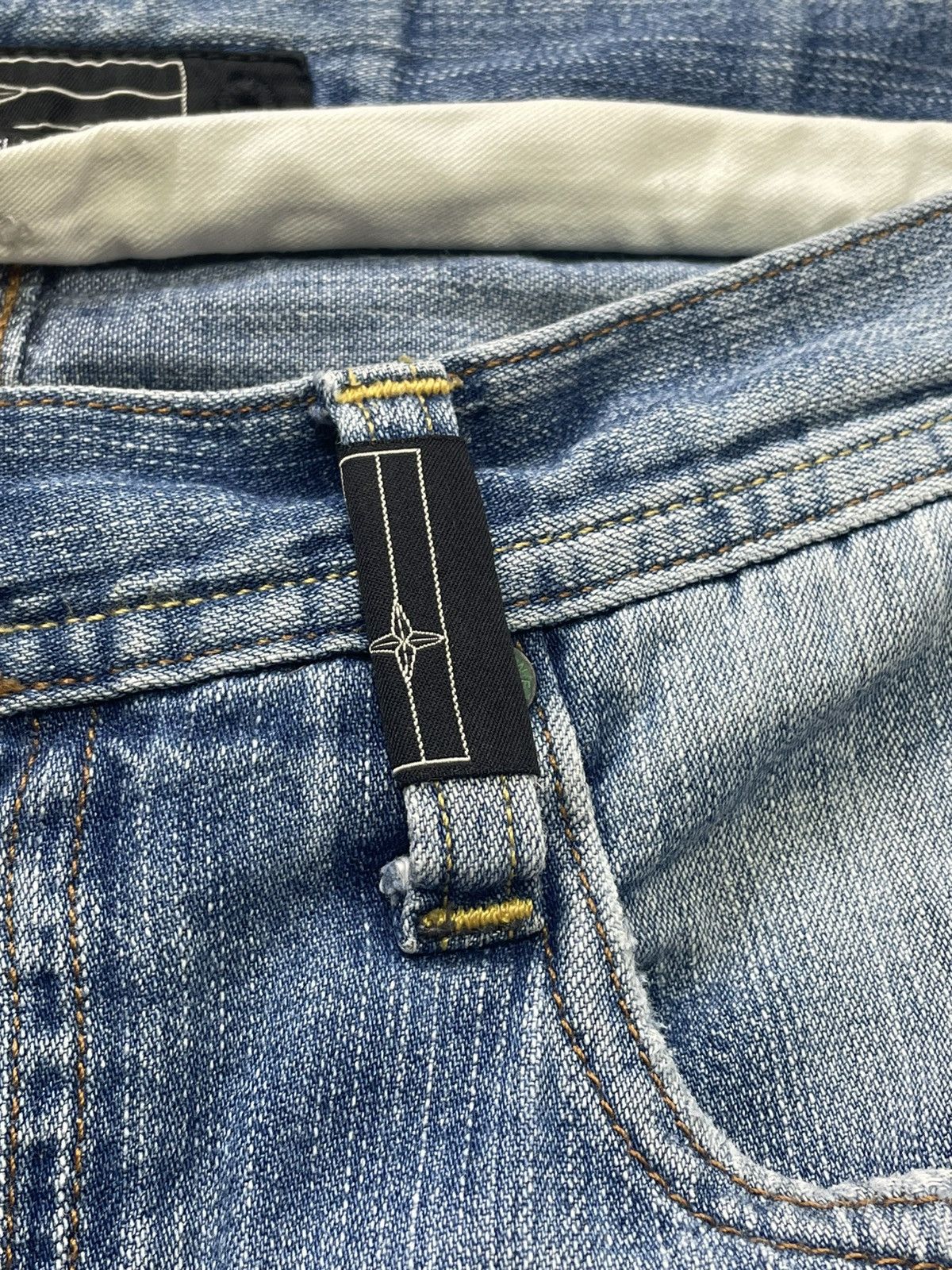 Stone Island Vintage Stone Island Denim Jeans Baggy 90s Y2K Patch Logo Size US 34 / EU 50 - 11 Thumbnail