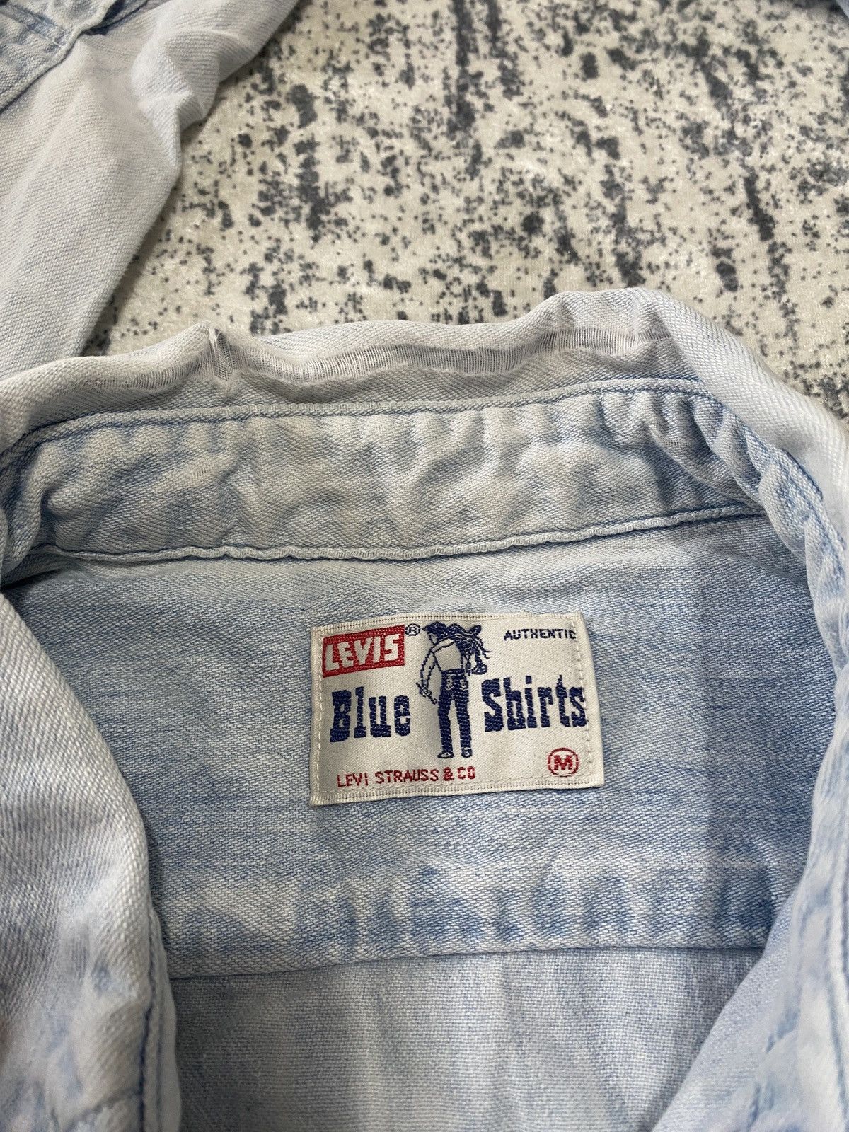 Levi's Vintage Clothing Vintage cowboy baby blue levis shirt button up 90s Size US M / EU 48-50 / 2 - 2 Thumbnail