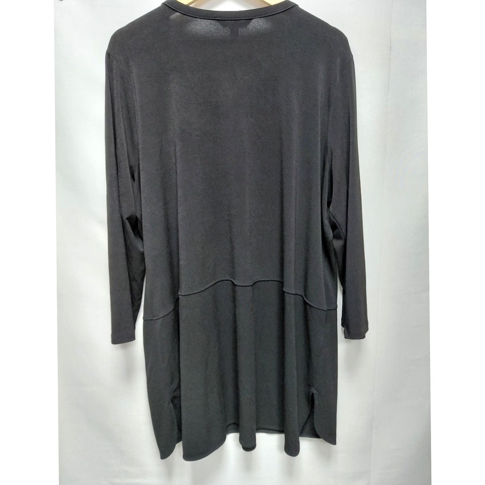 Ralph Lauren LAUREN RALPH LAUREN Dress 3X Black Solid Knit Size XXL / US 16-18 / IT 52-54 - 2 Thumbnail