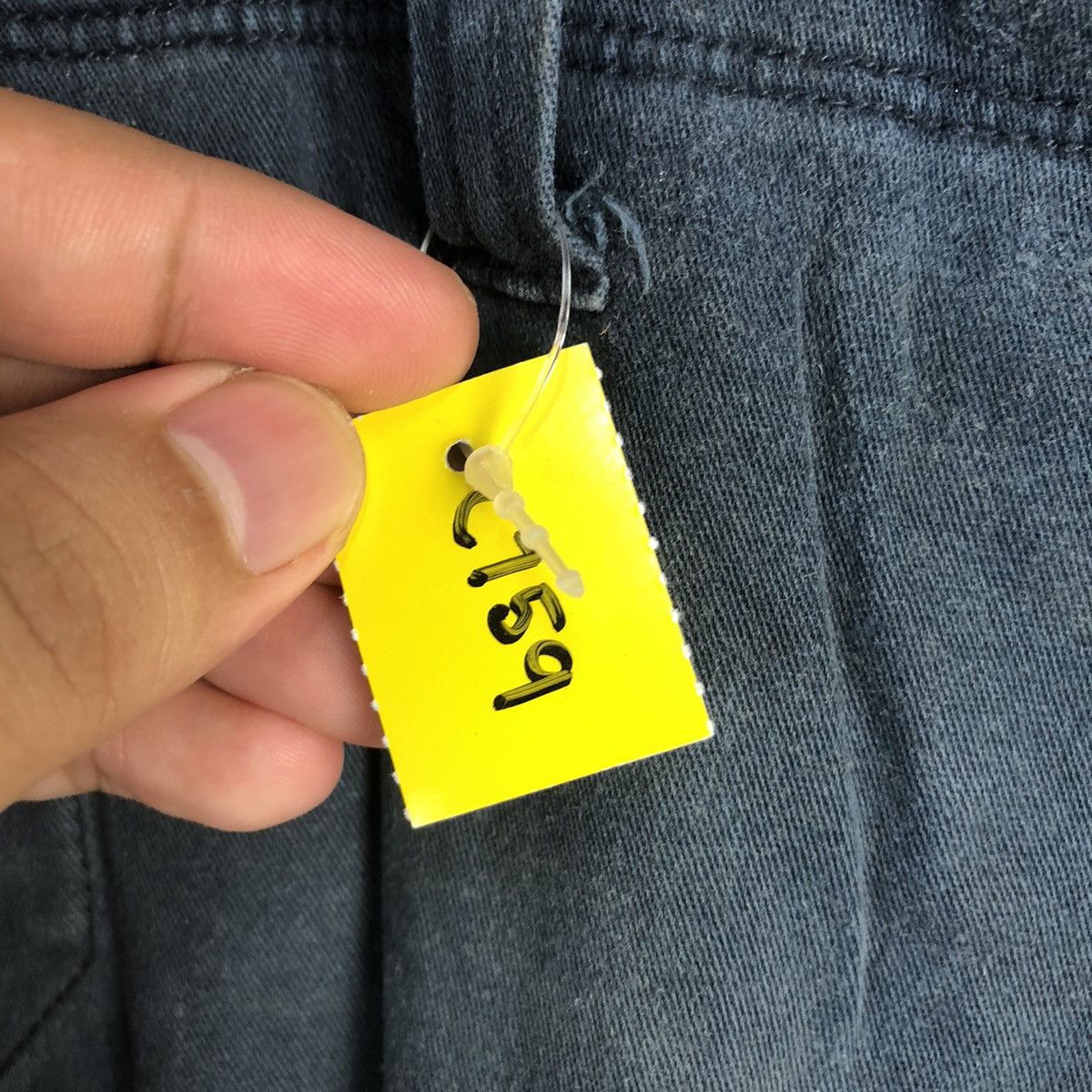 Japanese Brand DL Burtle Dark Blue ripped Cargo Multipocket Pants #C759 Size US 34 / EU 50 - 12 Thumbnail