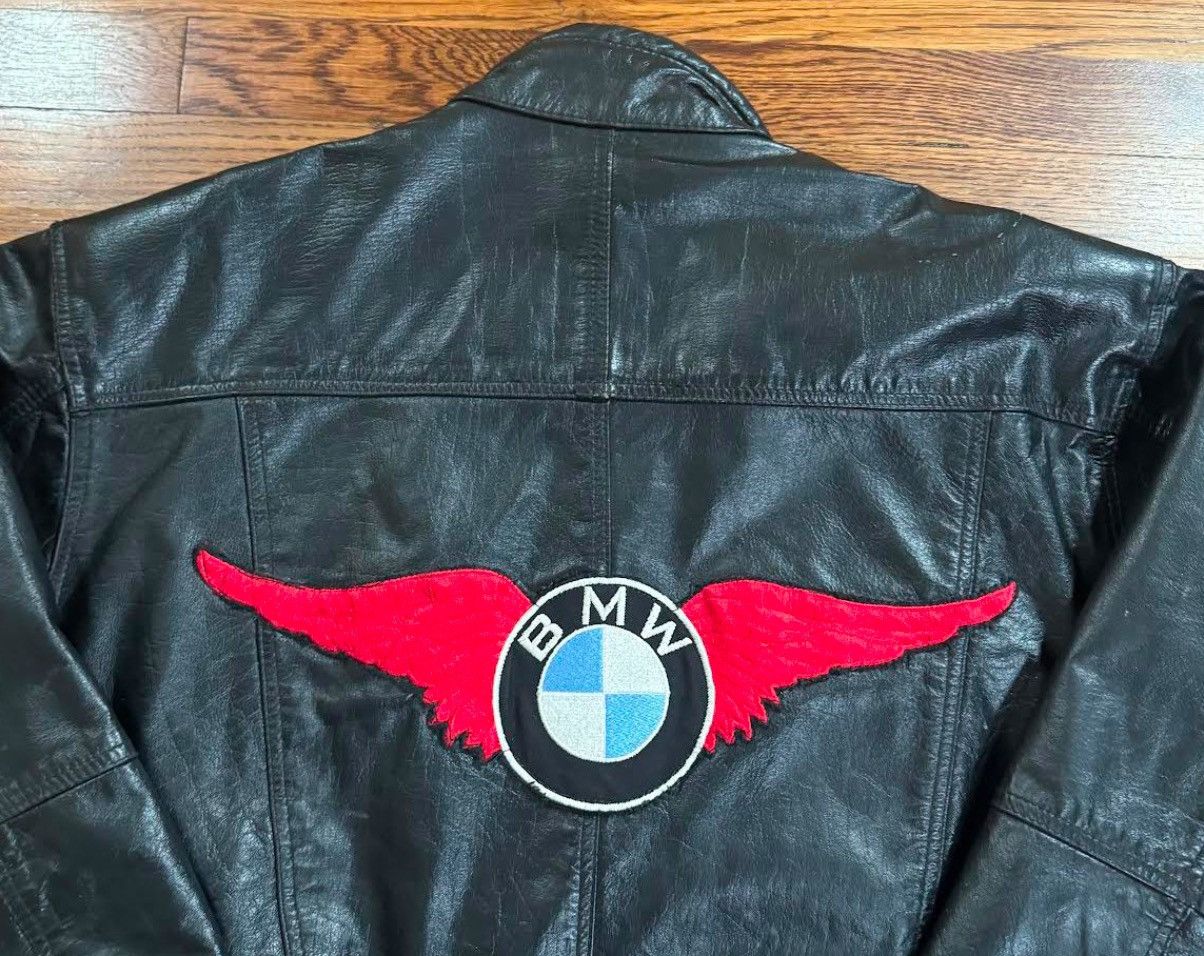 BMW Vintage Phoenix Leather BMW Jacket (Size L) Size US L / EU 52-54 / 3 - 3 Thumbnail