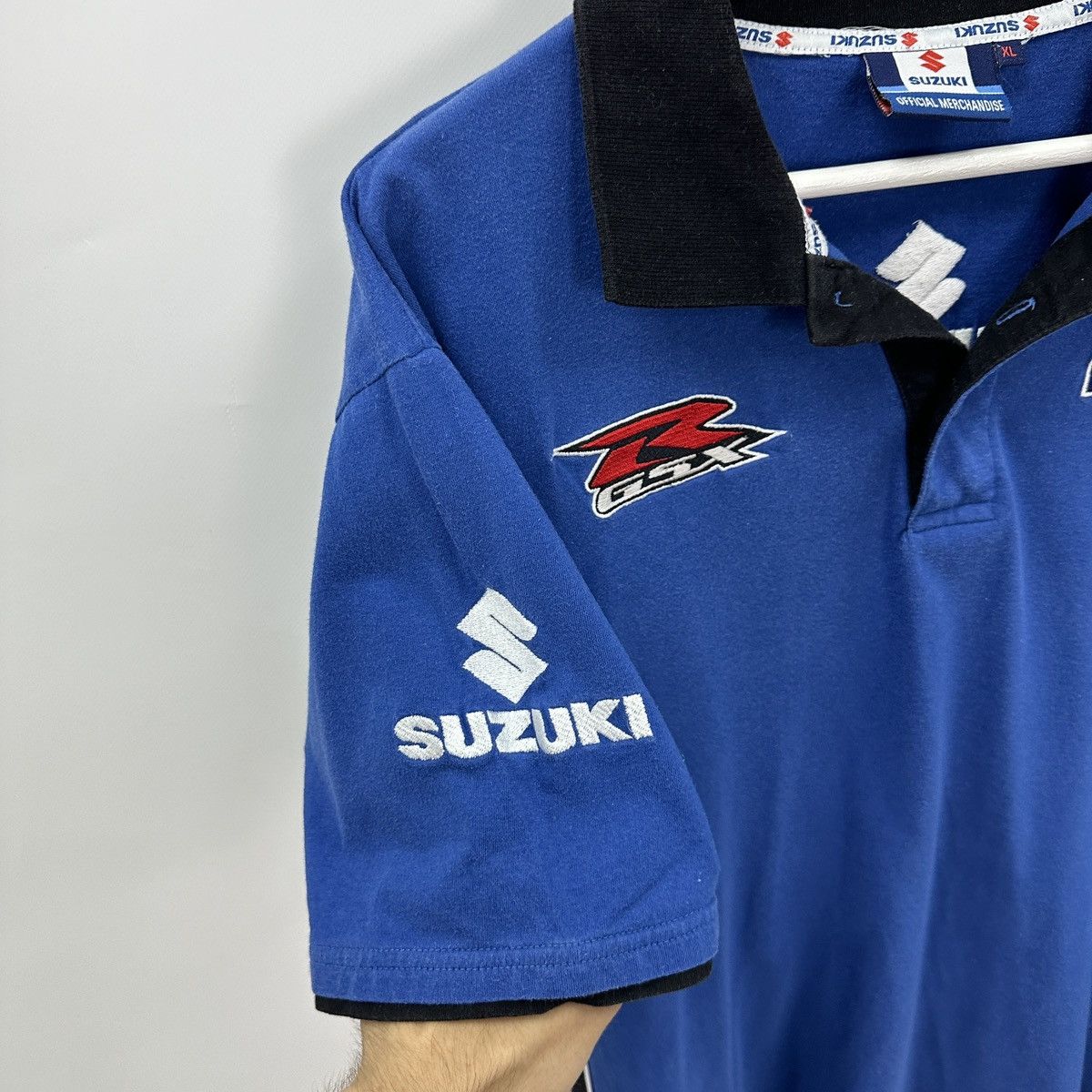 Vintage Vintage 90s Suzuki GSX Clinton Racing official polo y2k hype Size US XL / EU 56 / 4 - 7 Thumbnail