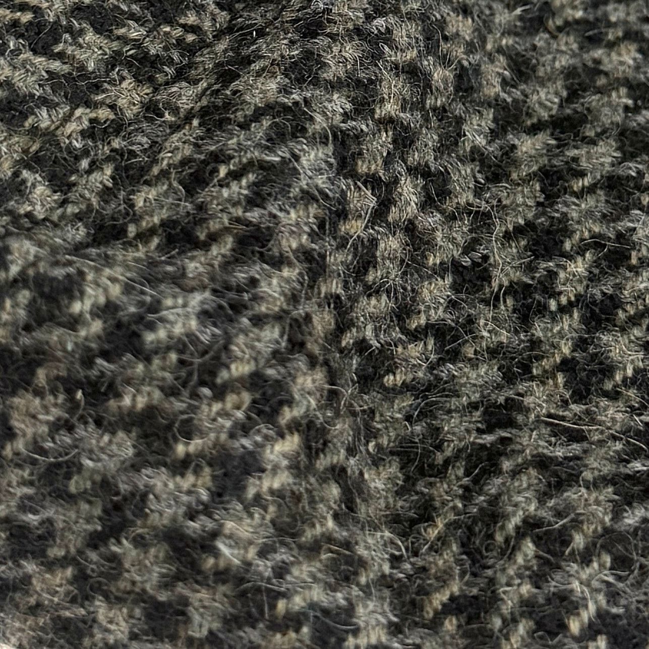 Perry Ellis Vintage 90s Grey Black Houndstooth 100% Wool Newsboy Hat Size ONE SIZE - 6 Thumbnail