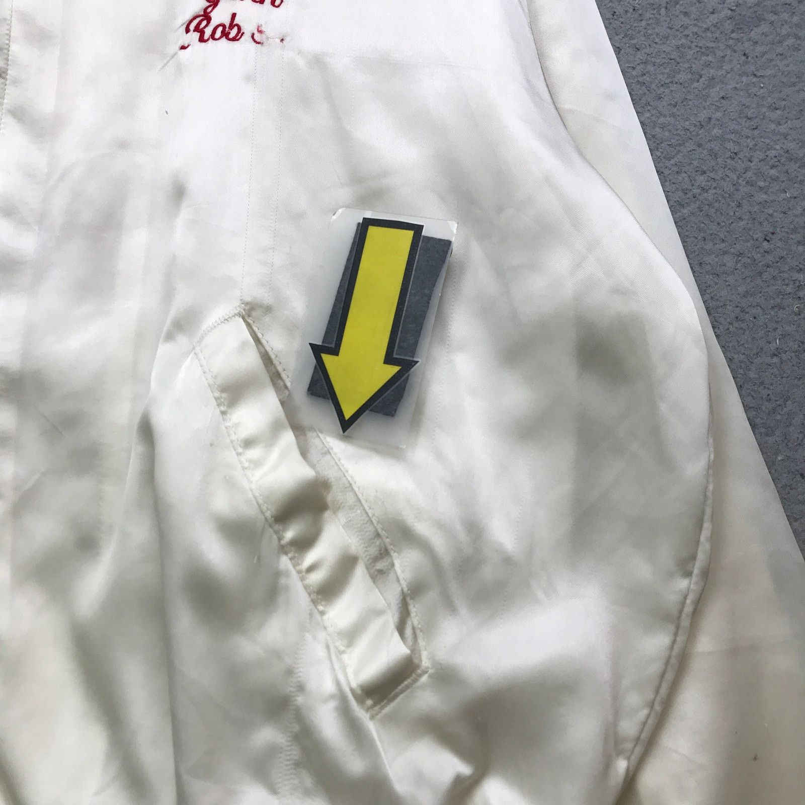 Holloway Vintage 80s Holloway Cham Club Bomber Jacket Mens L White Size US L / EU 52-54 / 3 - 8 Thumbnail