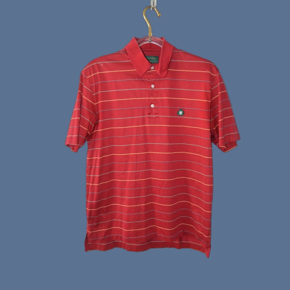 Brooks Brothers Brooks Brothers Golf Polo Shirt Men's S/S XL 100% Cotton Red Stripe Size US XL / EU 56 / 4 - 1 Thumbnail