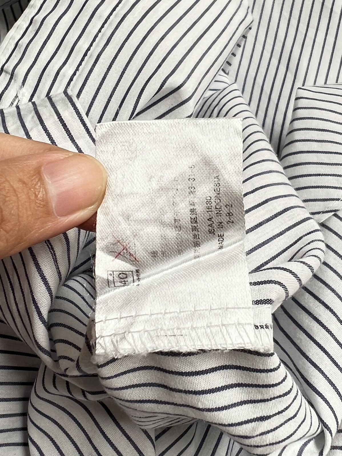 Yohji Yamamoto SACSNY Y’SACCS Yohji Yamamoto Striped Shirt Size US L / EU 52-54 / 3 - 8 Thumbnail