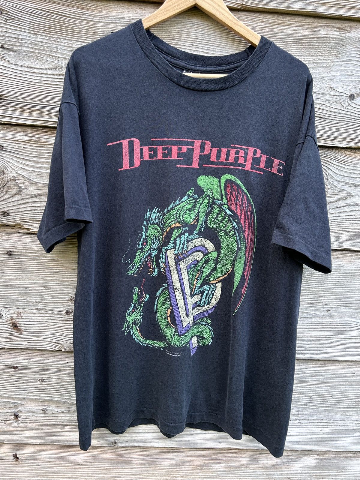 Band Tees 90s Vintage Deep Purple 1993/94 Battle Rages On Tour T-Shirt Size US XL / EU 56 / 4 - 1 Thumbnail