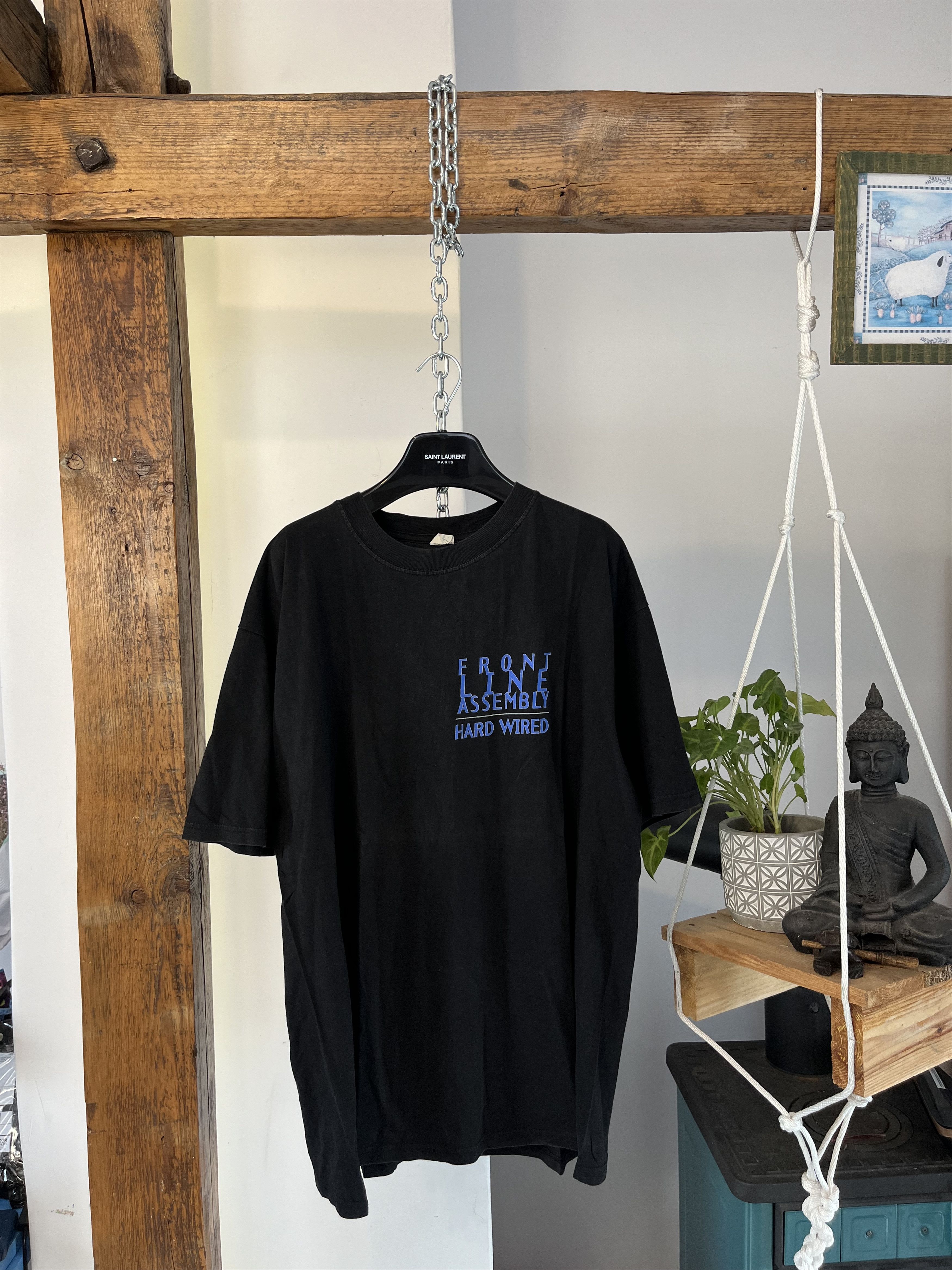 Band Tees × Vintage 1995 Frontline Assembly "Hard Wired" Album Promo Tee Size US XL / EU 56 / 4 - 2 Thumbnail