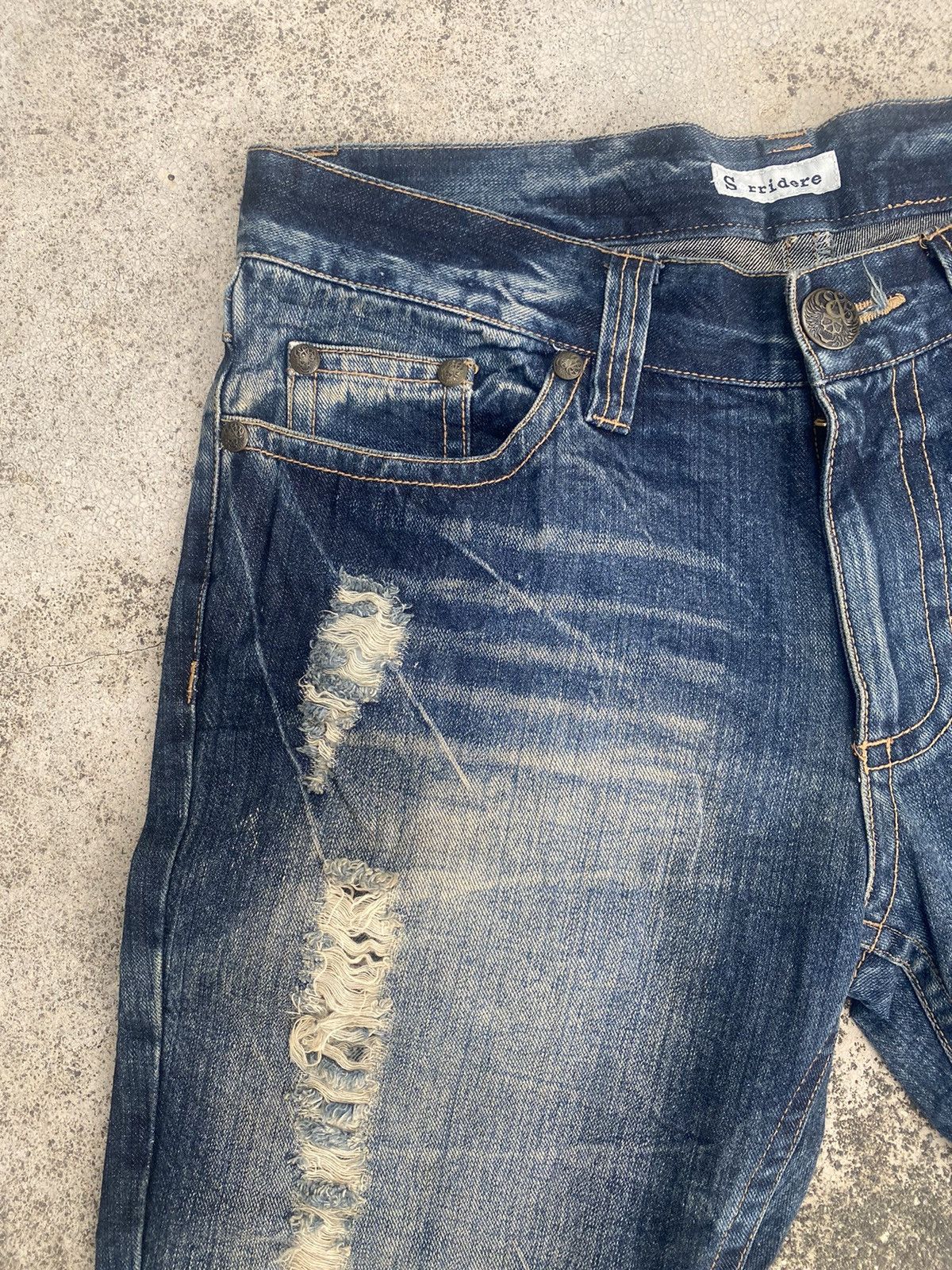 Hysteric Glamour × If Six Was Nine × Japanese Brand Flare Jeans Legend Of Glamour Distressd Splash Wax Size US 32 / EU 48 - 8 Thumbnail