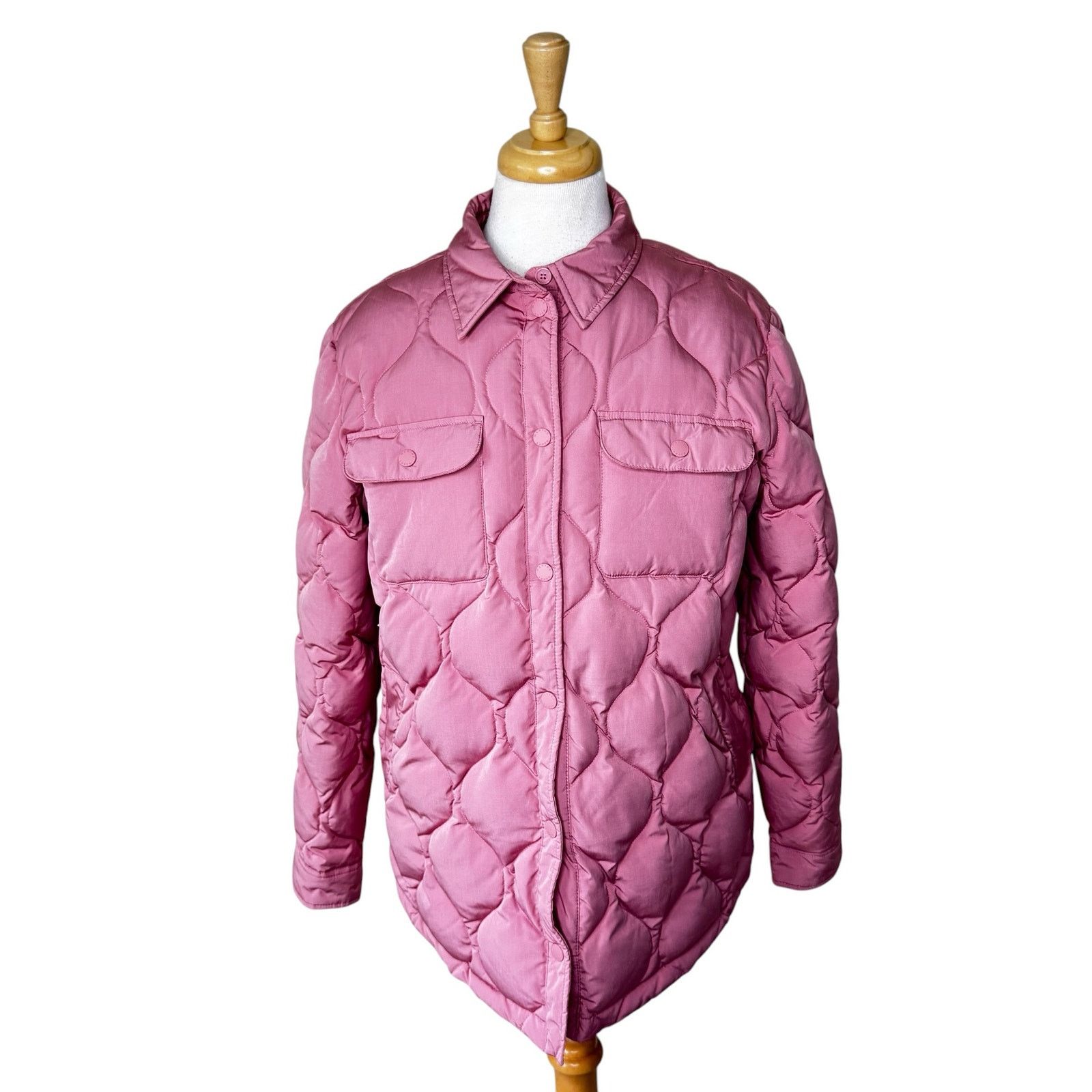 Marine Layer MARINE LAYER Quilted Puffer Snap Front Coat MED Style 16346 Size M / US 6-8 / IT 42-44 - 1 Thumbnail
