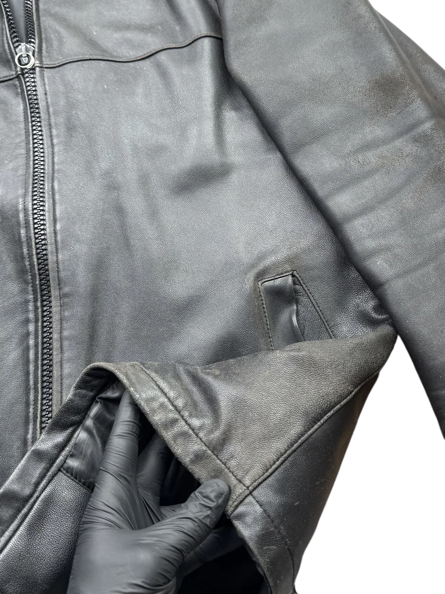 Vintage Y2K Leather Thrashed Jacket(V39) Size US M / EU 48-50 / 2 - 4 Thumbnail
