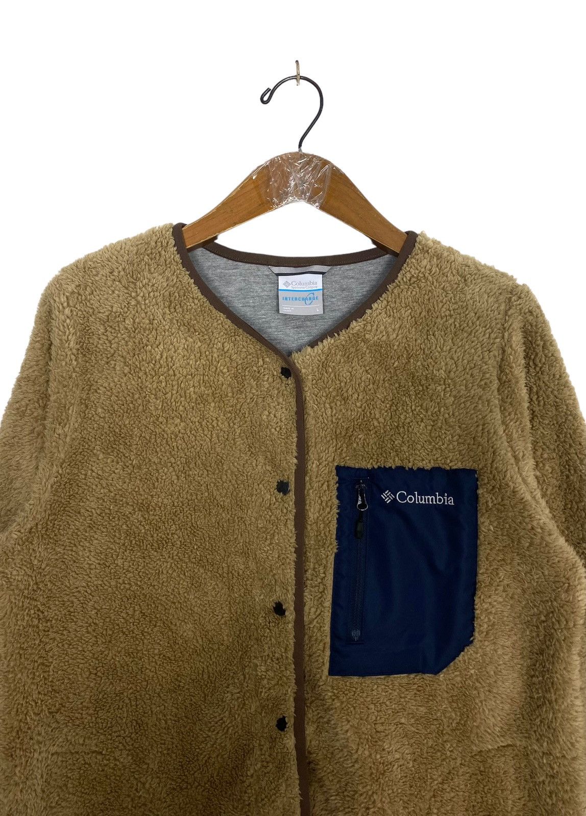 Columbia Rare‼️ Columbia Jacket Women's Chicago Avenue Fleece Jacket Size L / US 10 / IT 46 - 3 Thumbnail