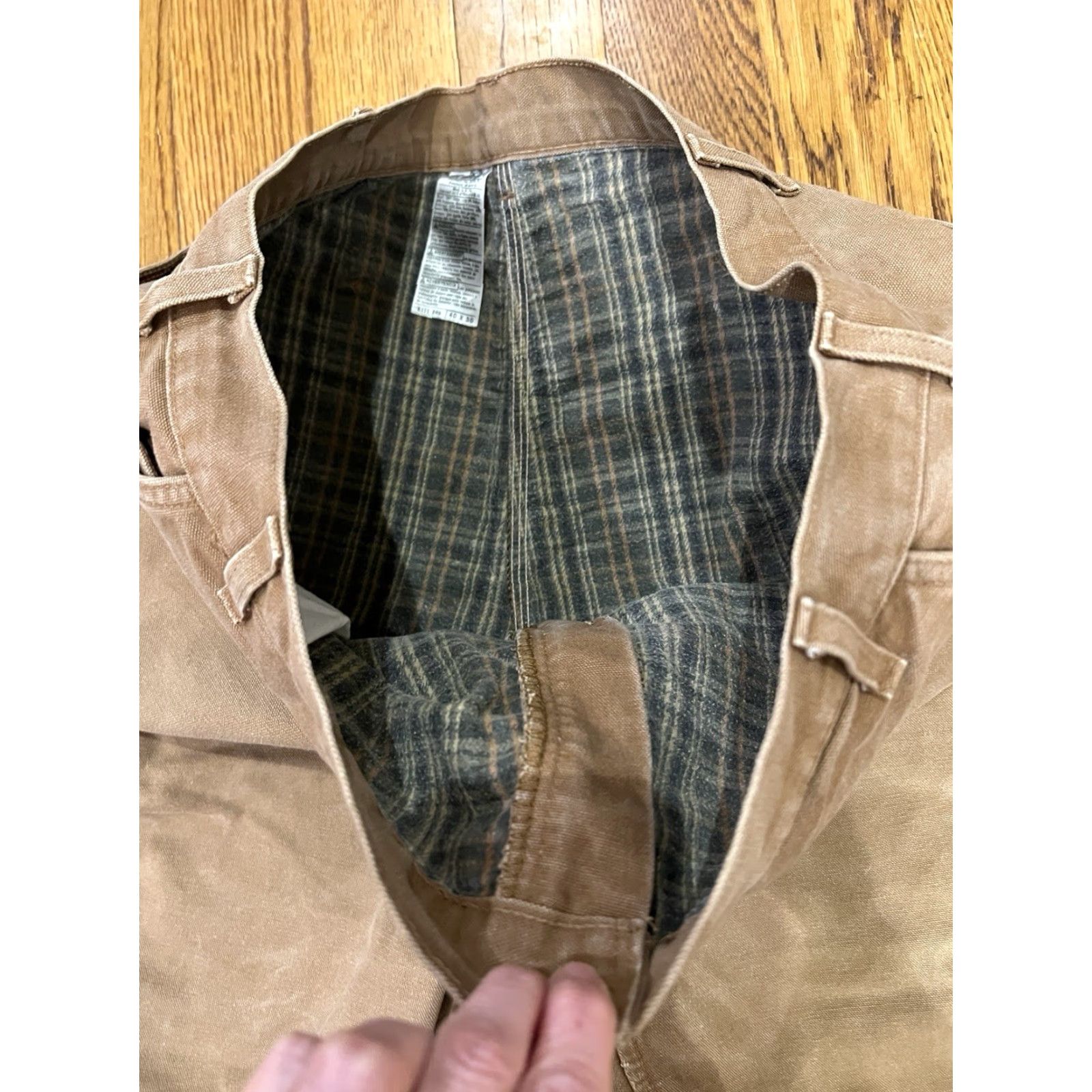 Carhartt Carhartt B111 Brown Canvas Work Pants 40x30 Carpenter 5-Pocket Utility Logo Belt Loops Regular Men Vintage? Wait—No vintage. Size US 40 / EU 56 - 2 Thumbnail