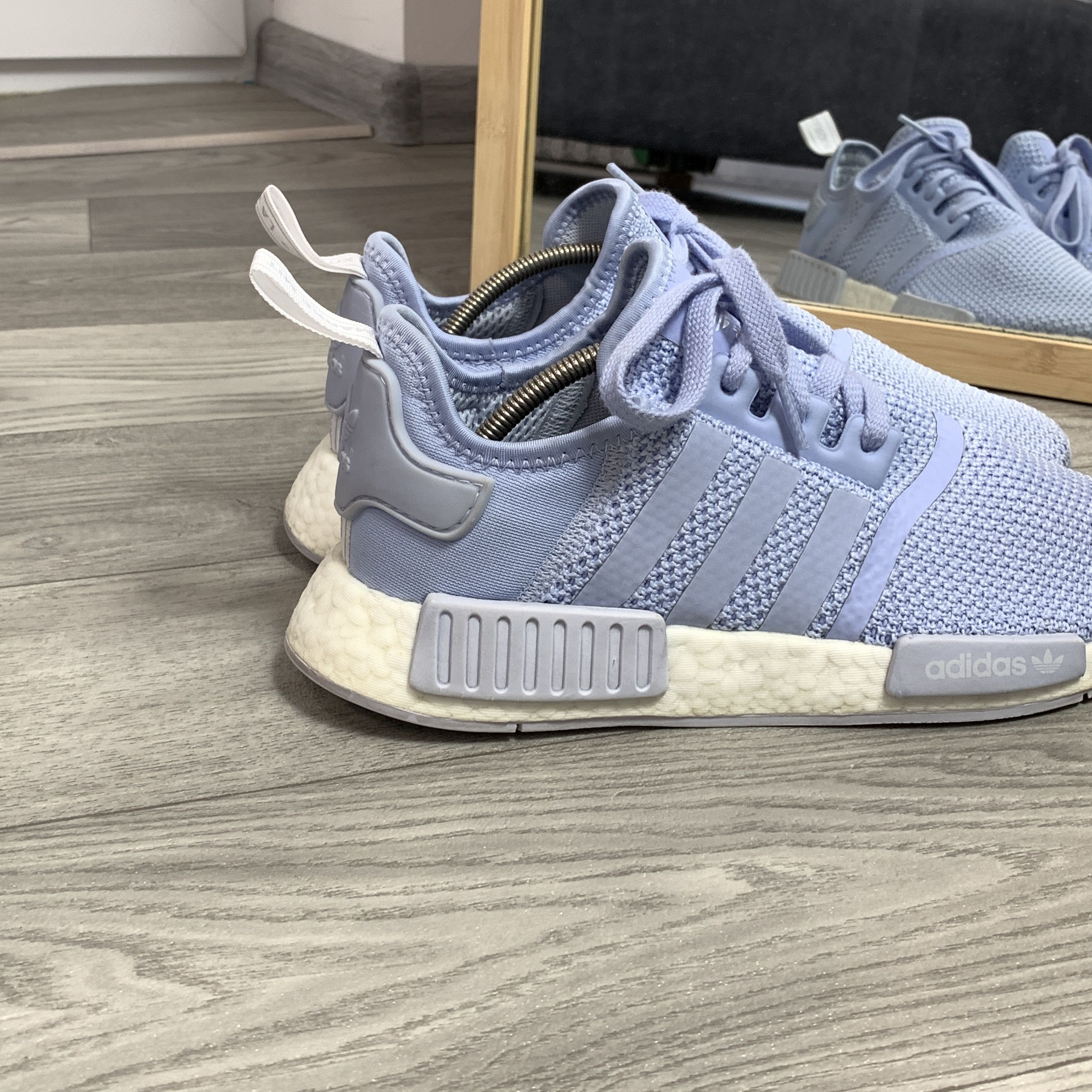 Adidas Adidas NMD_R1 Aero Blue Boost Women's Low Top Sneakers Boots Size US 8.5 / IT 38.5 - 4 Thumbnail