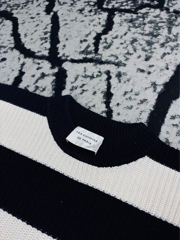 Other Les Coyotes Paris 14 sweater white navy blue Size XL / US 12-14 / IT 48-50 - 3 Thumbnail