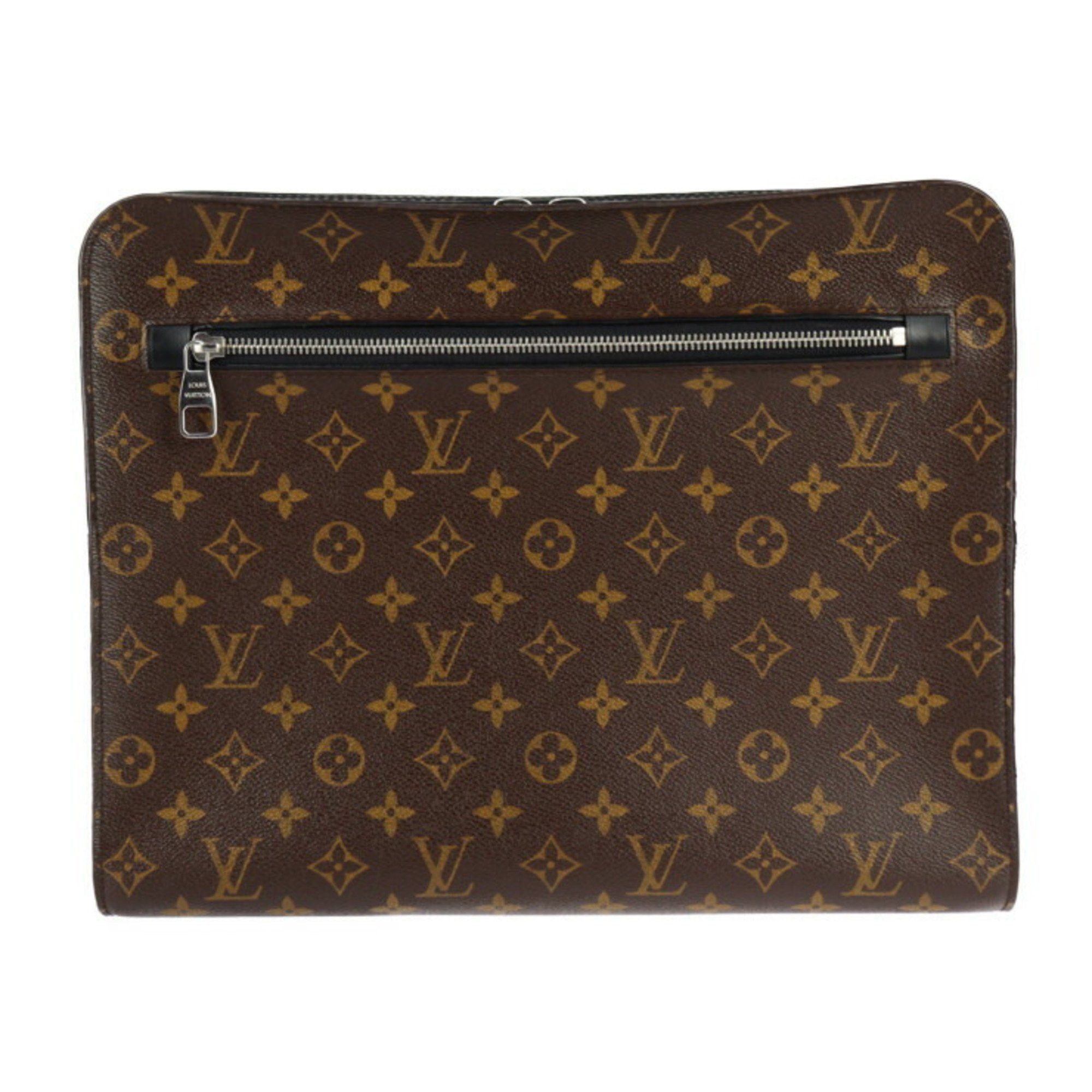Louis Vuitton Louis Vuitton Portfolio Monogram Macassar Second Bag M40301 Leather Brown Black Clutch R2425073010105 Size ONE SIZE - 1 Thumbnail