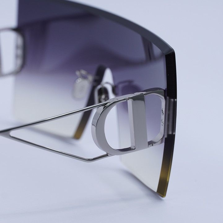Dior Dior 30MONTAIGNE M1U F0A6 Rimless Sunglasses Silver Shield Size ONE SIZE - 9 Thumbnail