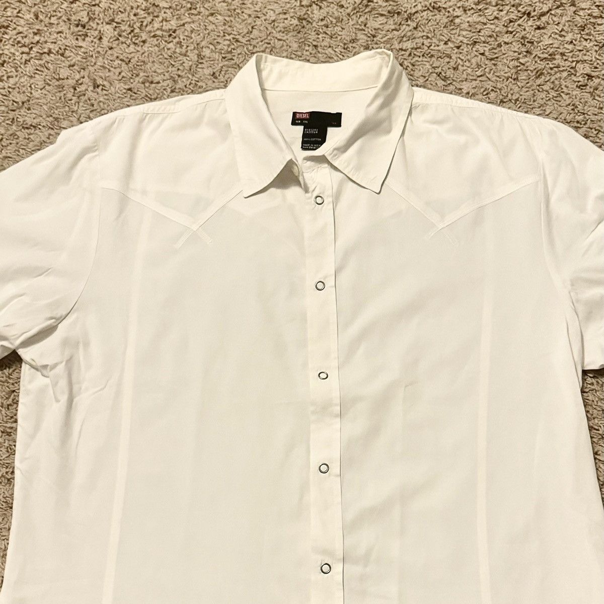 Designer × Diesel DESIGNER DIESEL PEARL SNAP STYLE SHIRT! Size US XL / EU 56 / 4 - 3 Thumbnail