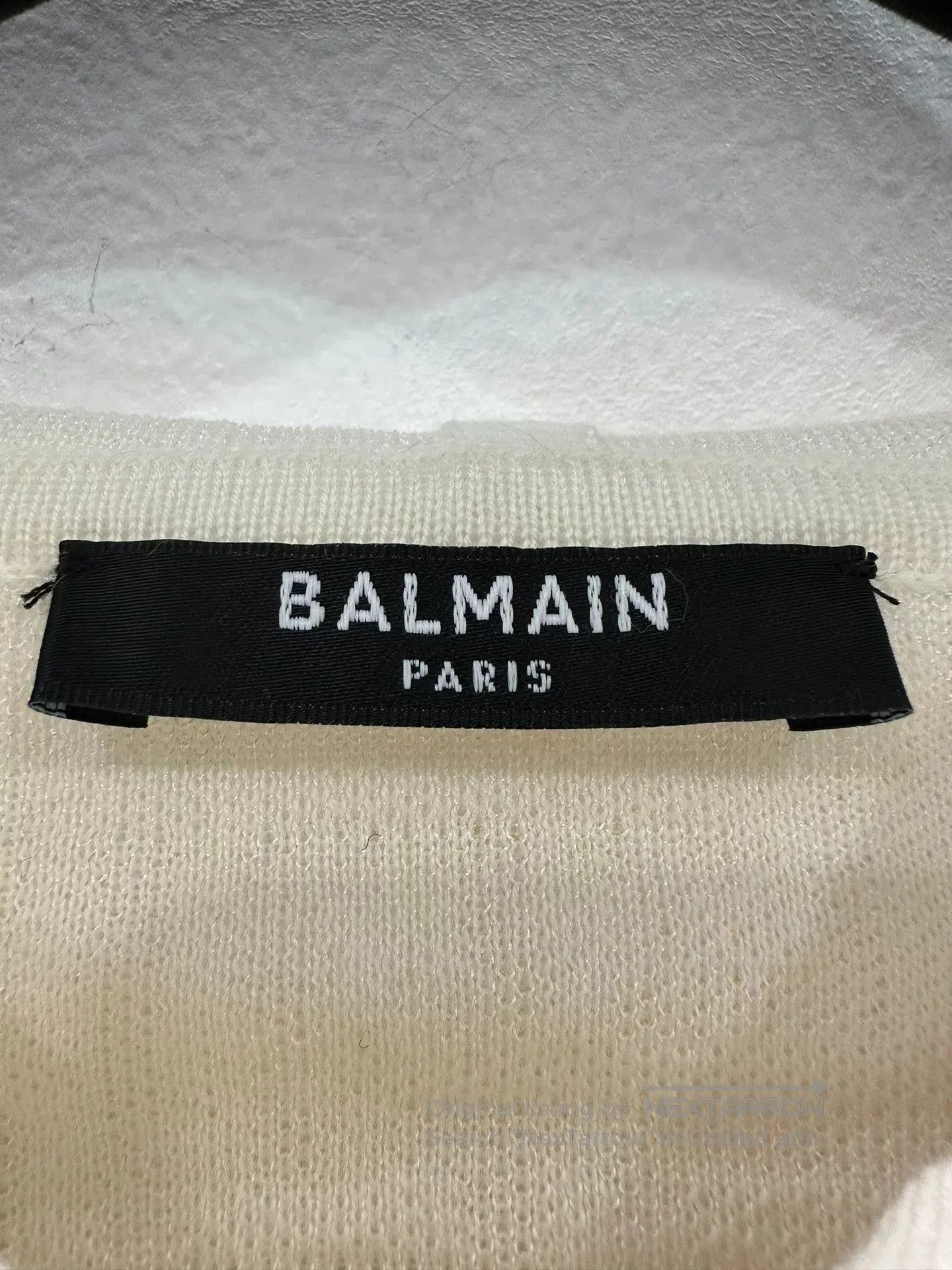 Balmain Balmain Jisoo Style Beige Hoodie. Size S / US 4 / IT 40 - 7 Thumbnail